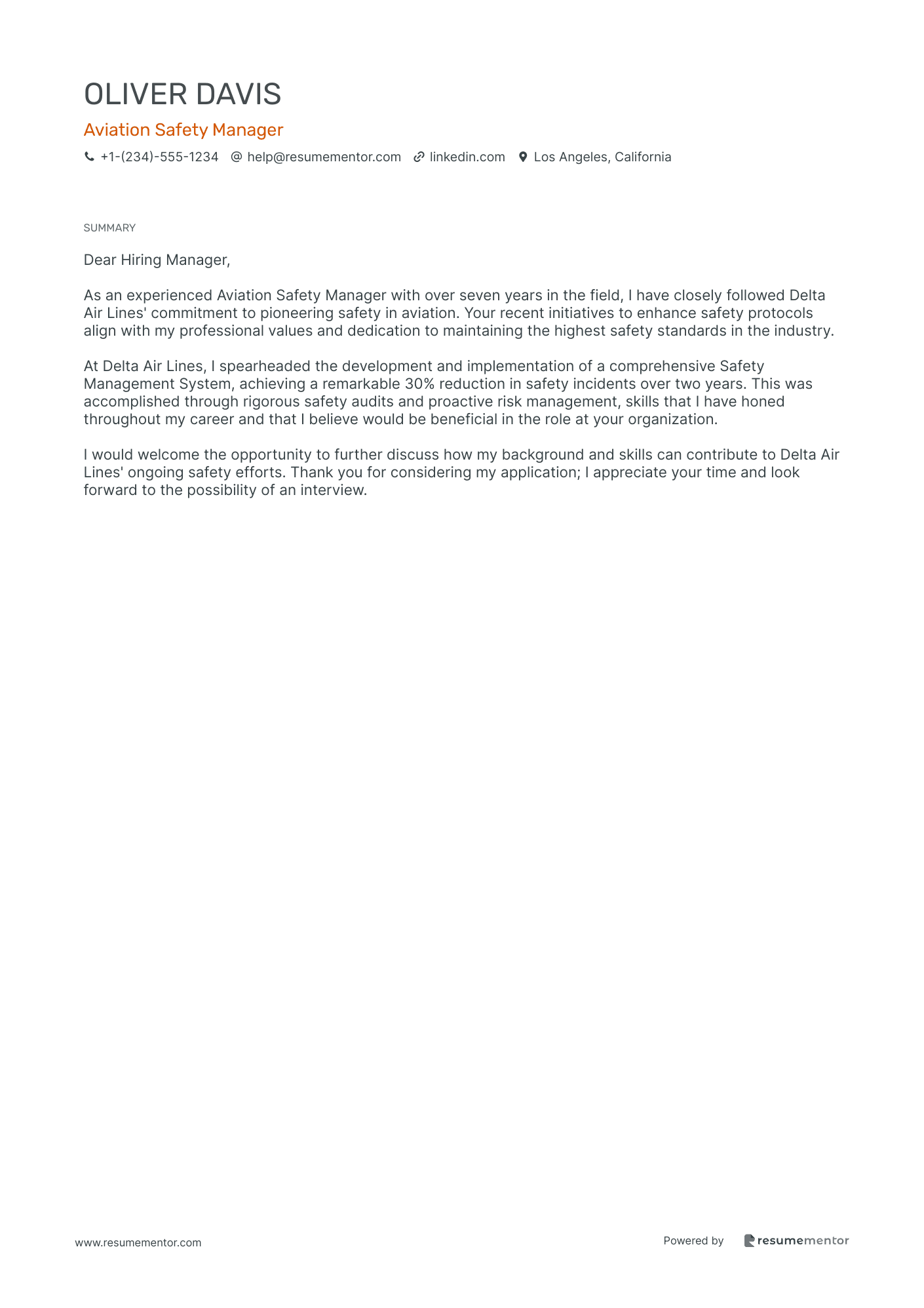 Aviation Safety Manager