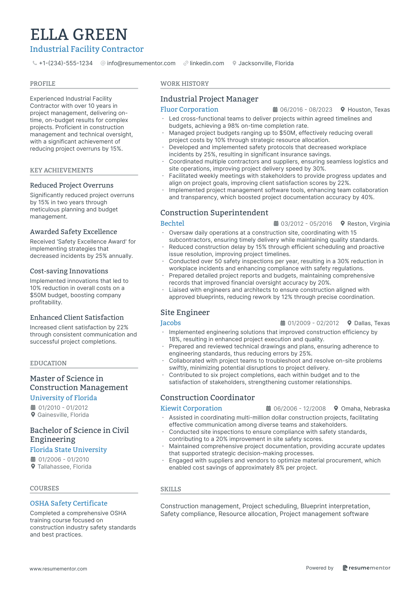 Industrial Facility Contractor