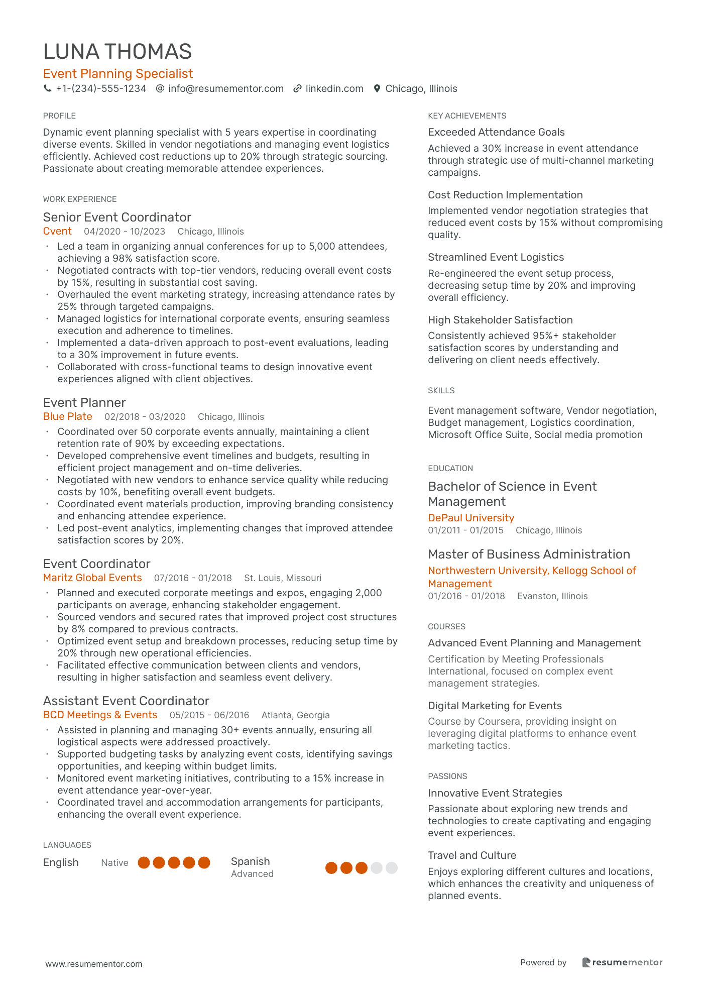 Event Planning Specialist