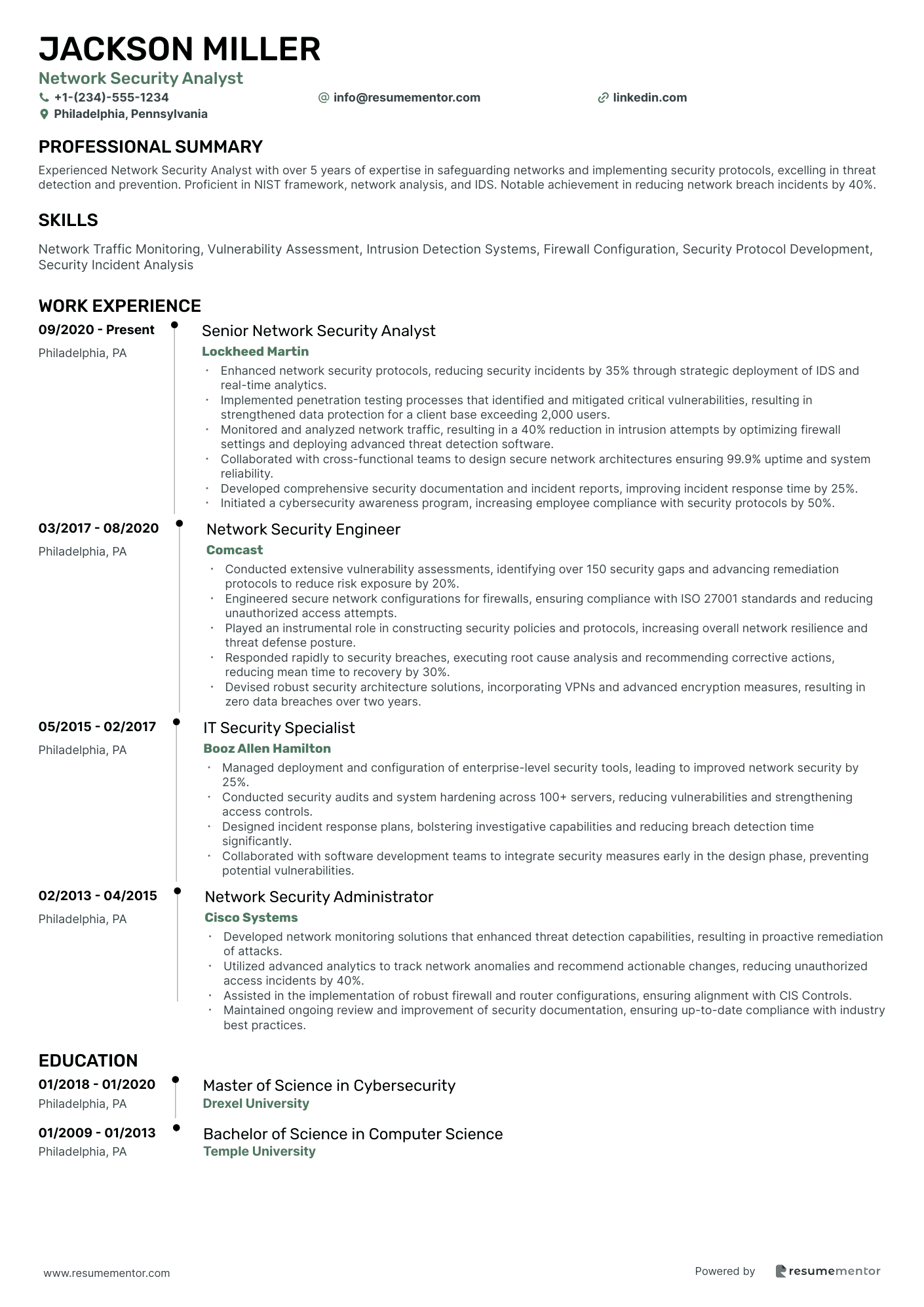 Network Security Analyst
