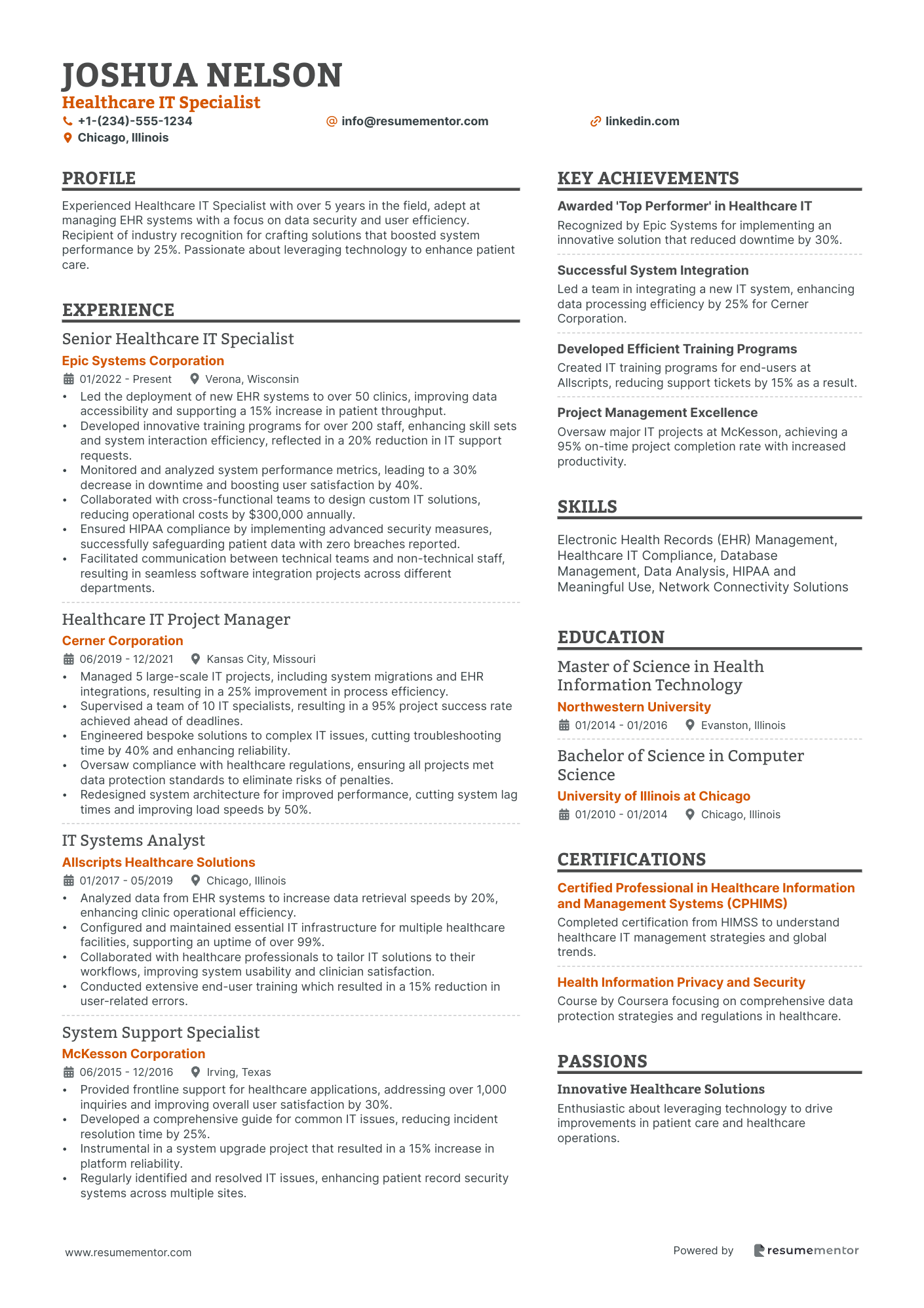 Healthcare IT Specialist
