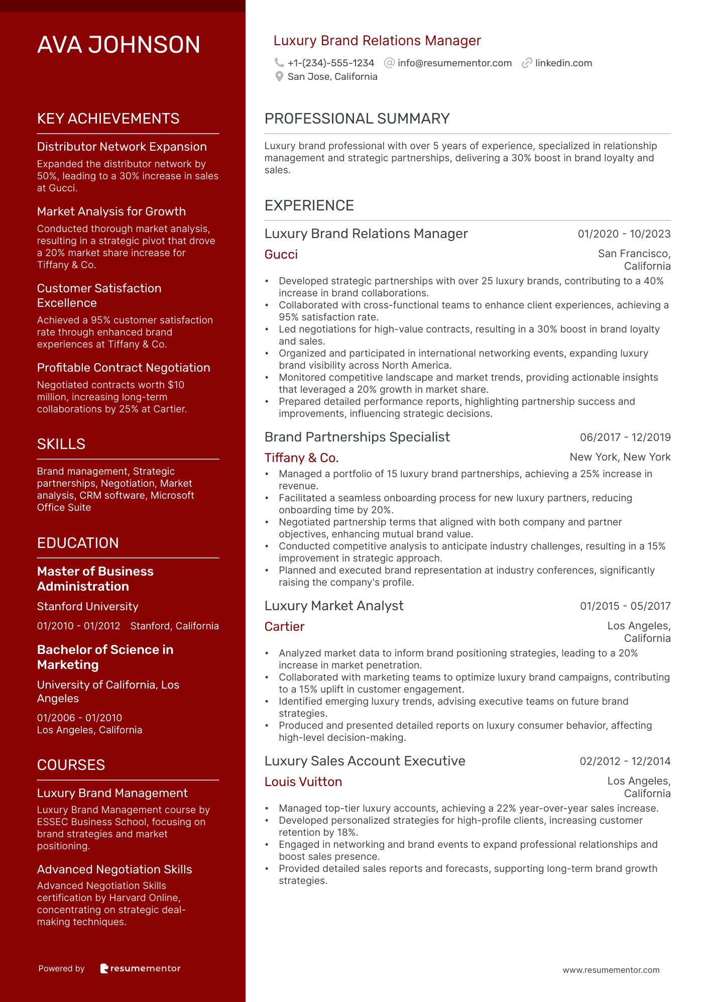 Luxury Brand Relations Manager