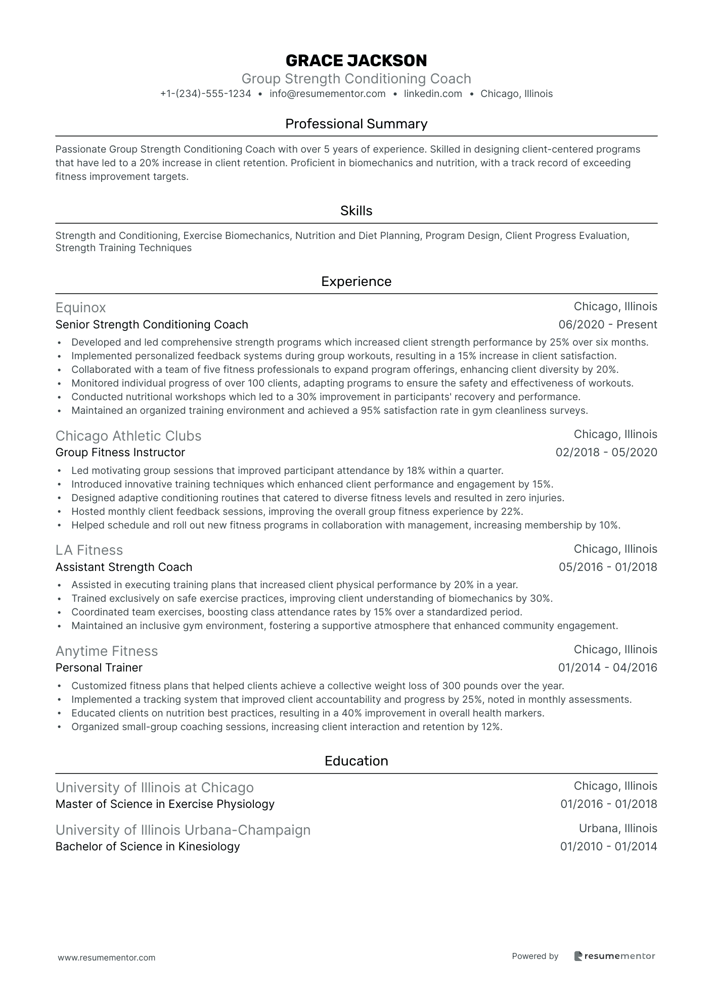 Group Strength Conditioning Coach