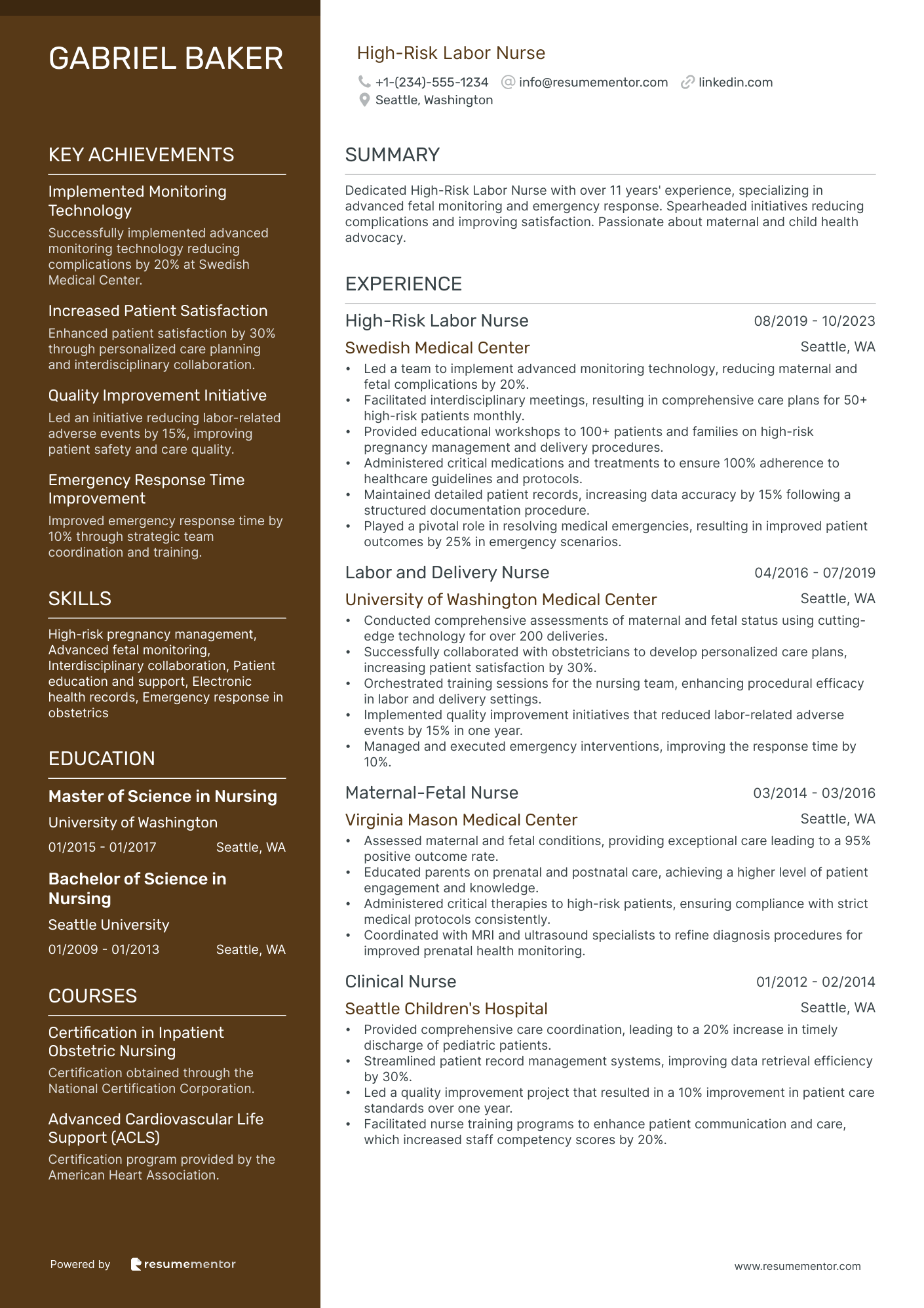 High Risk Labor Nurse