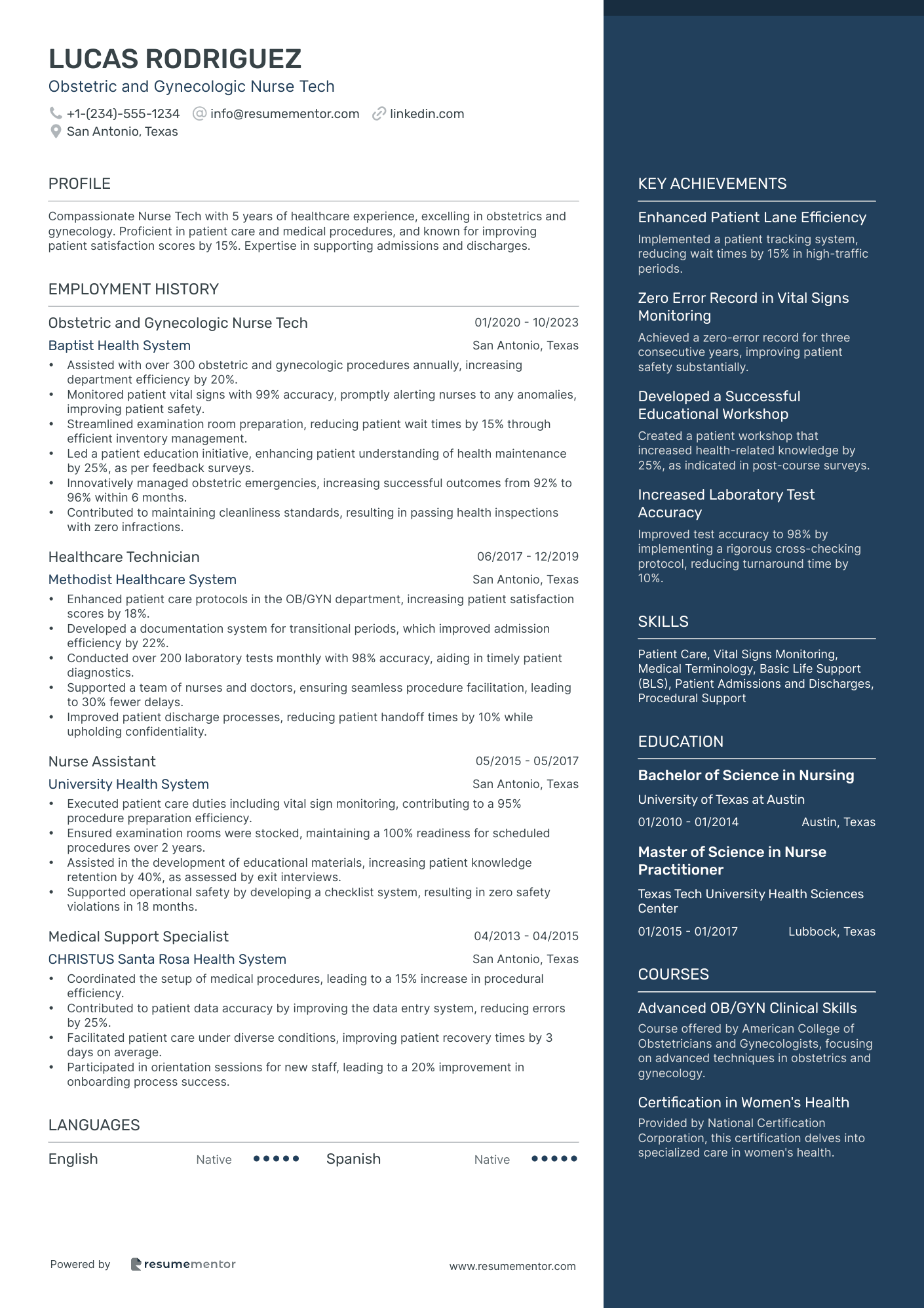 Obstetric and Gynecologic Nurse Tech