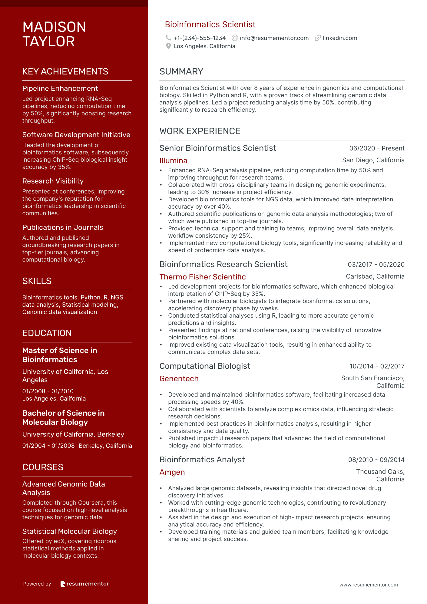 Bioinformatics Scientist