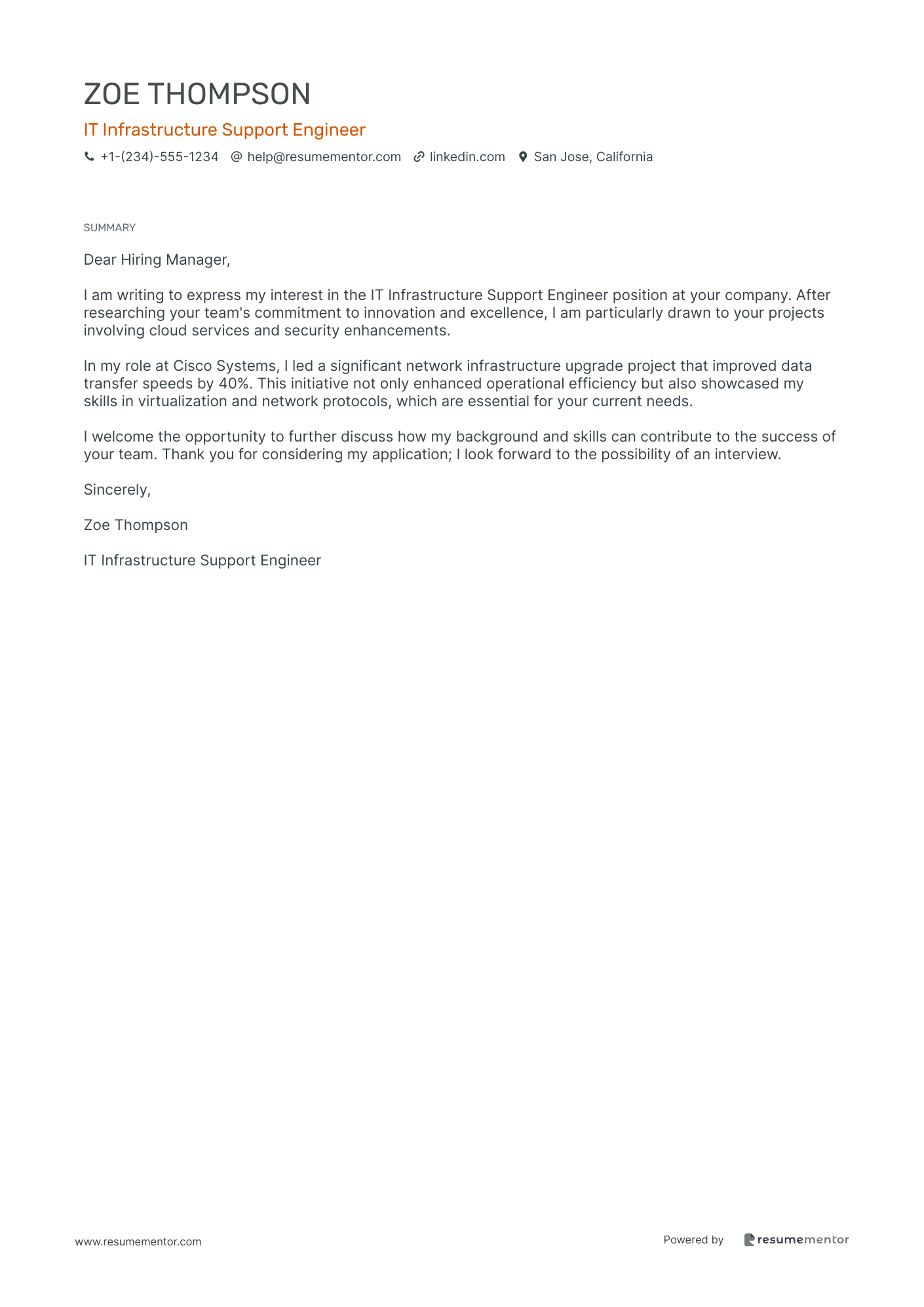 IT Infrastructure Support Engineer