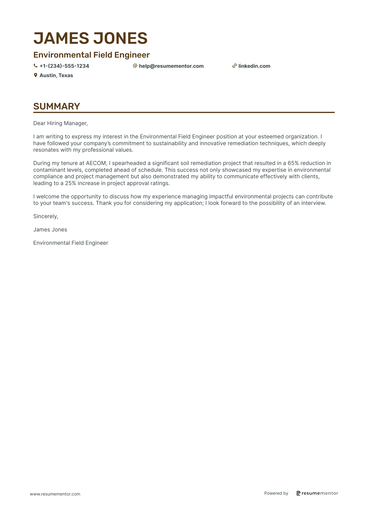 Environmental Field Engineer