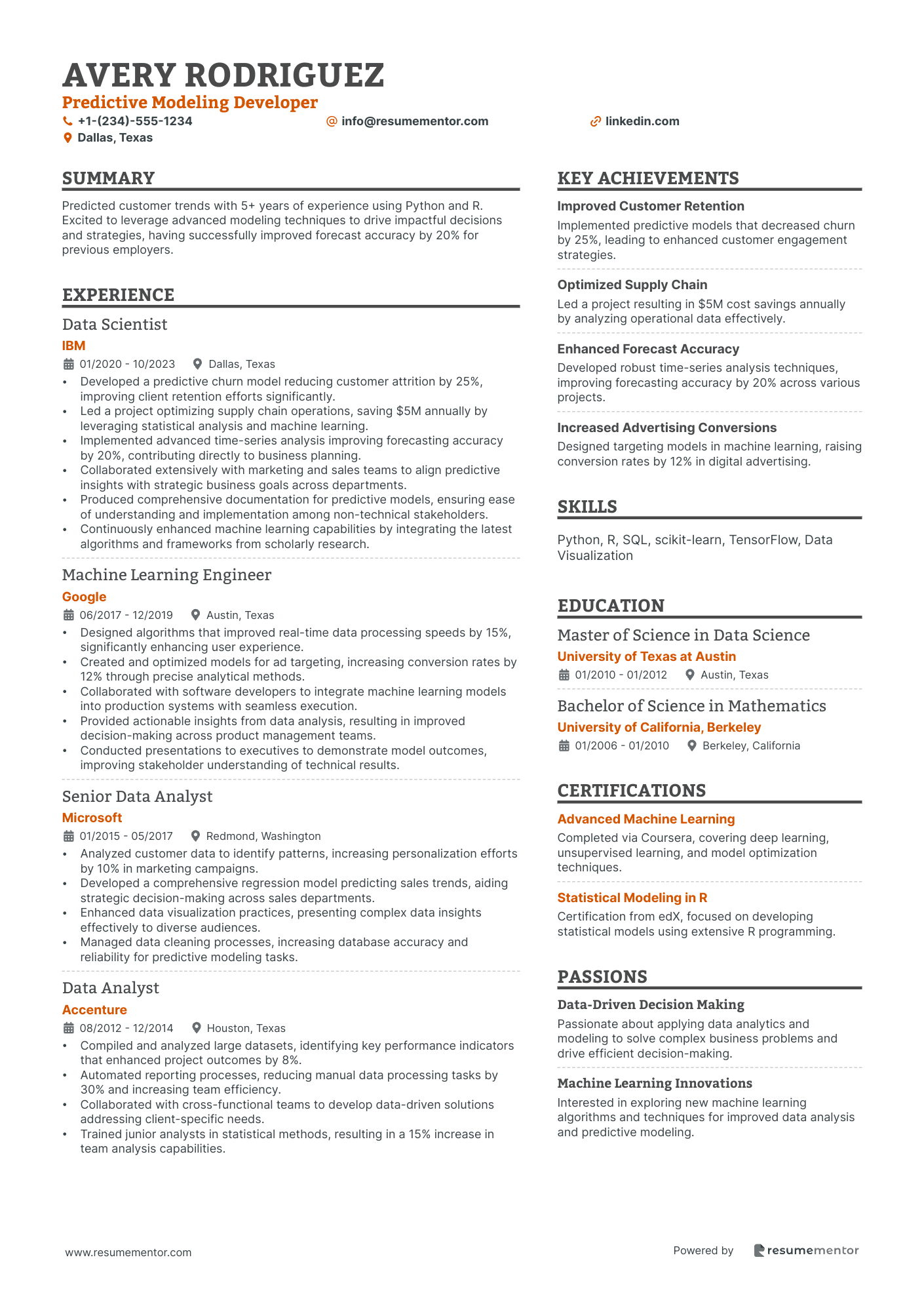 Predictive Modeling Developer