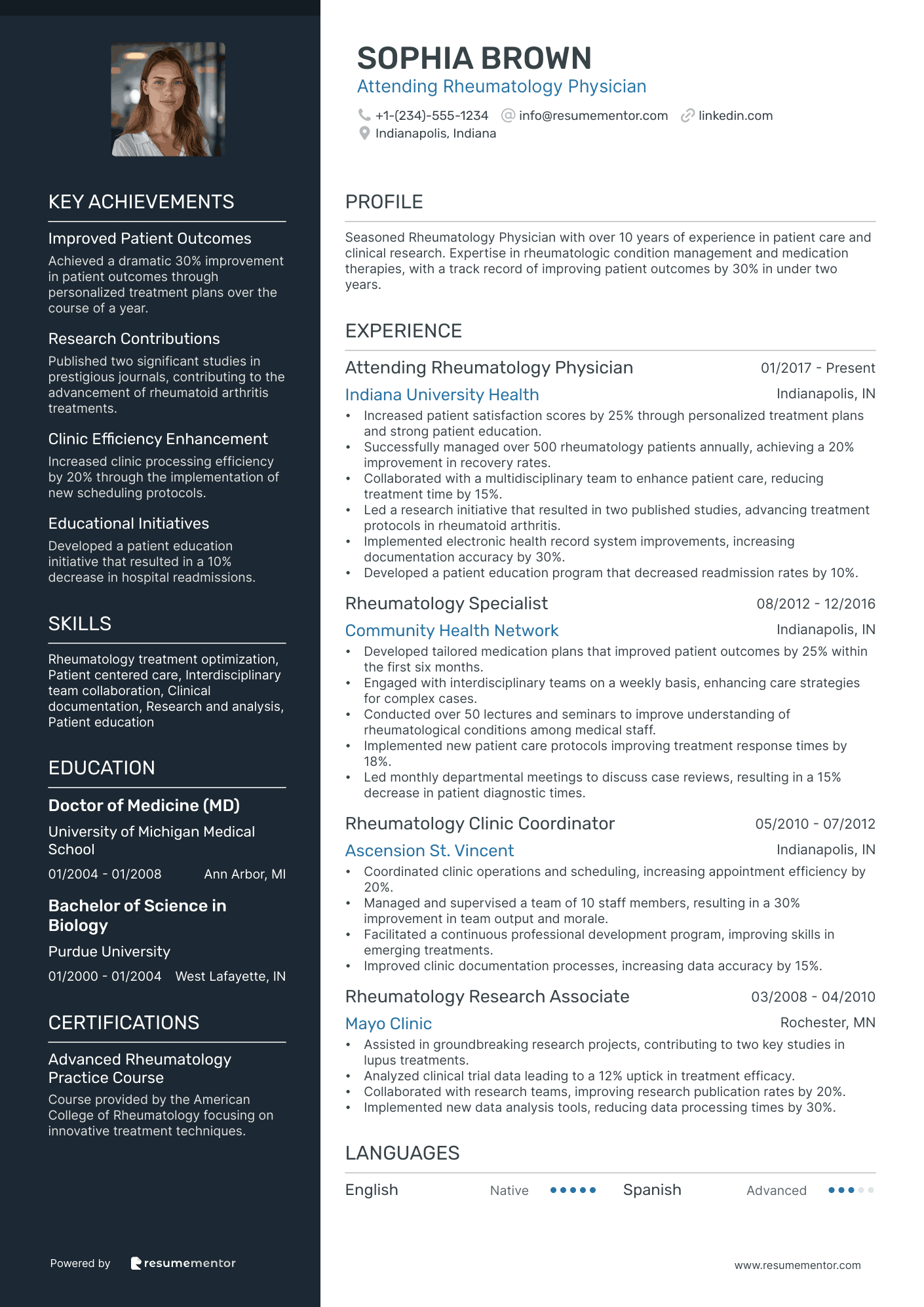 Attending Rheumatology Physician