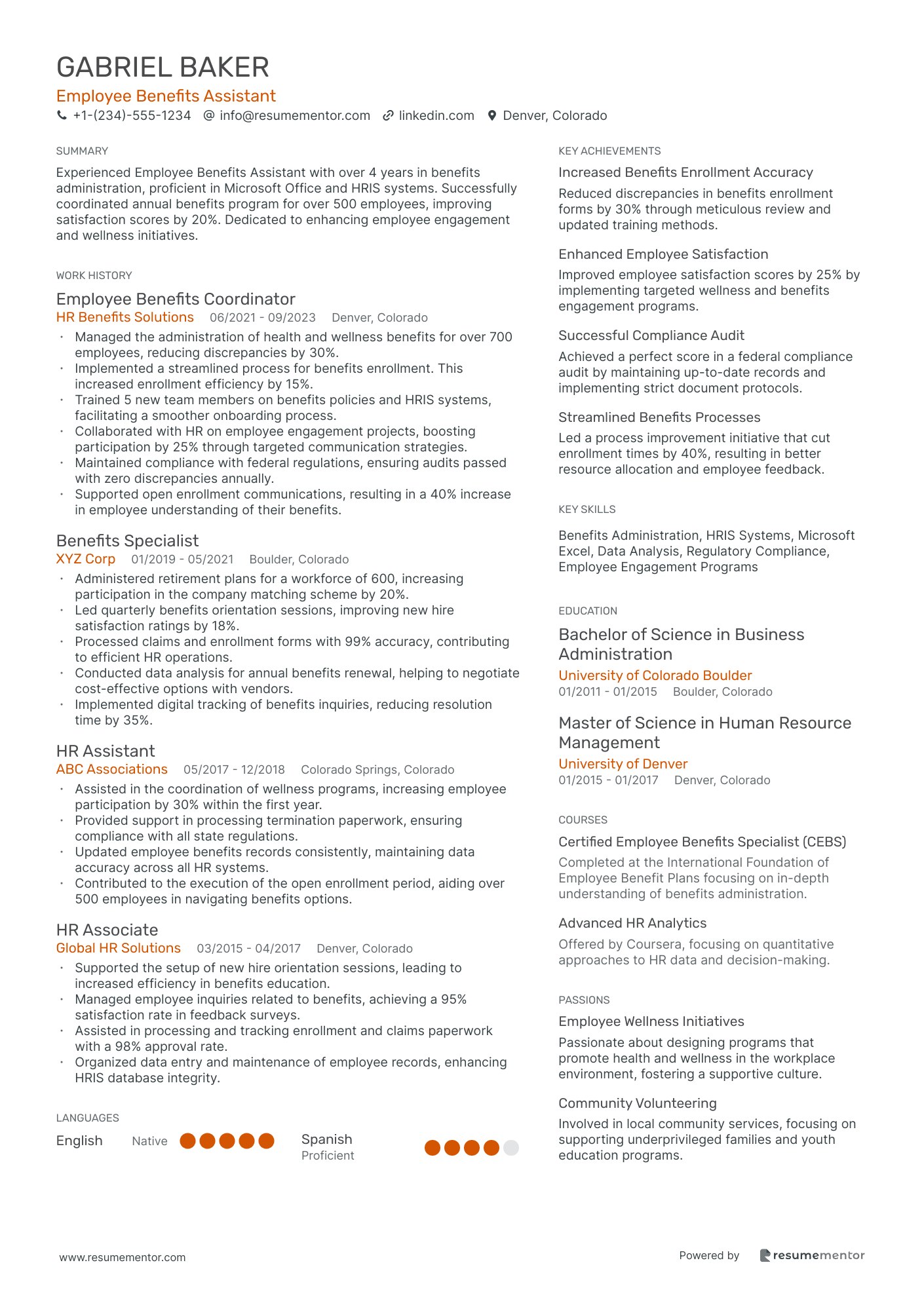 Employee Benefits Assistant