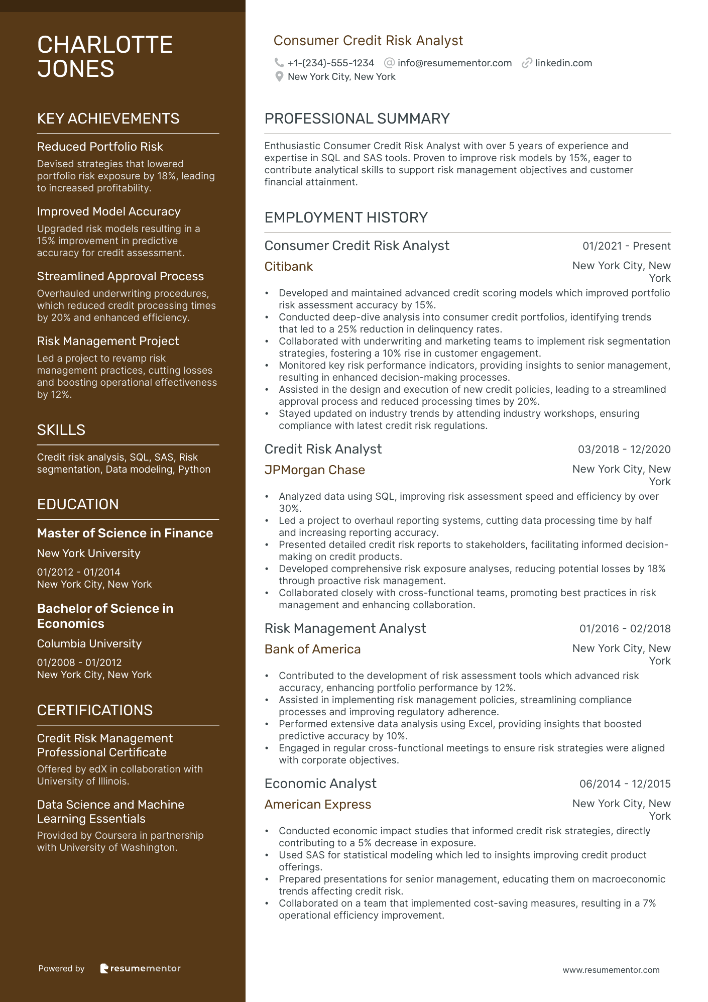 Consumer Credit Risk Analyst
