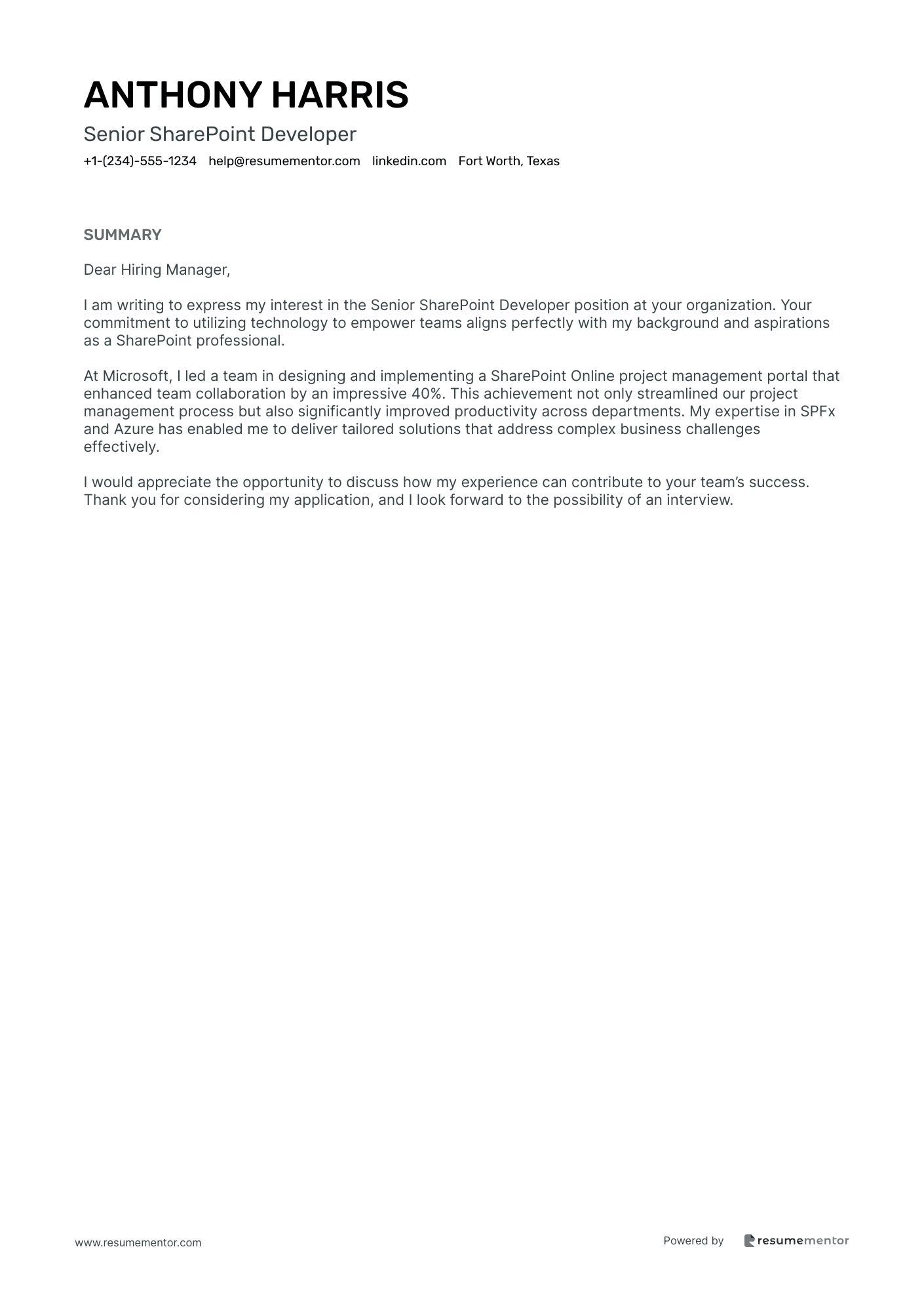 Senior SharePoint Developer