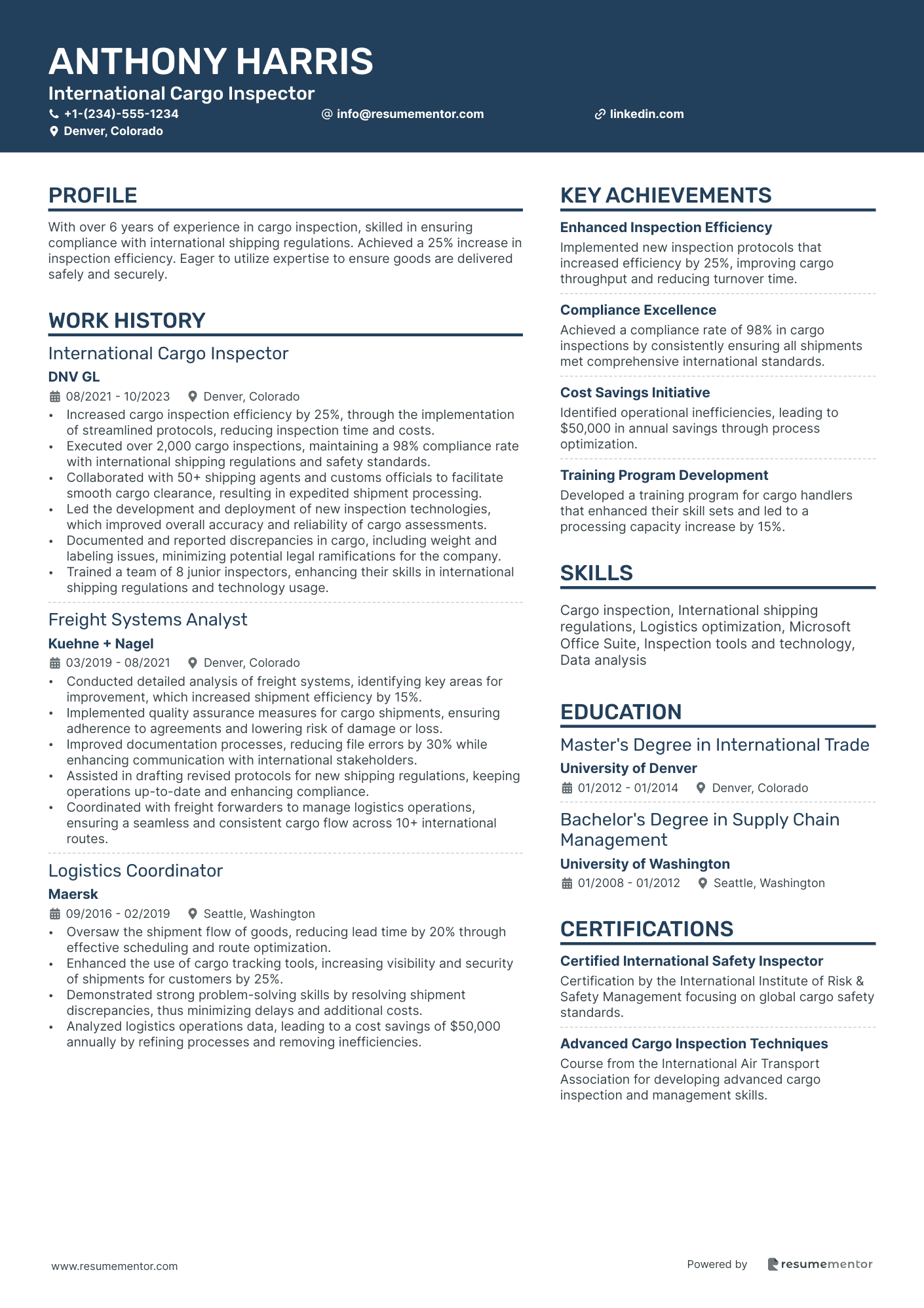International Cargo Inspector