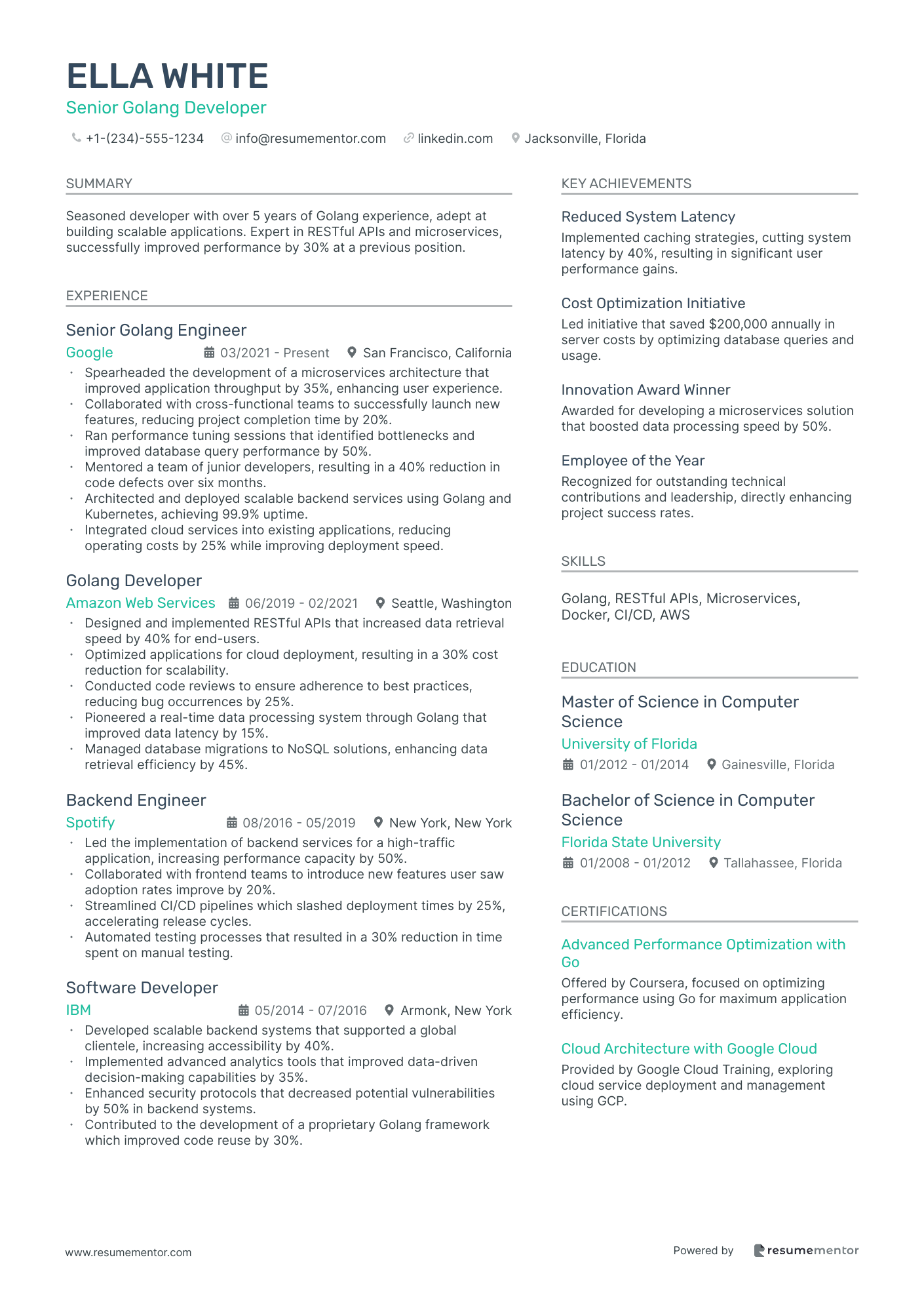 Senior Golang Developer