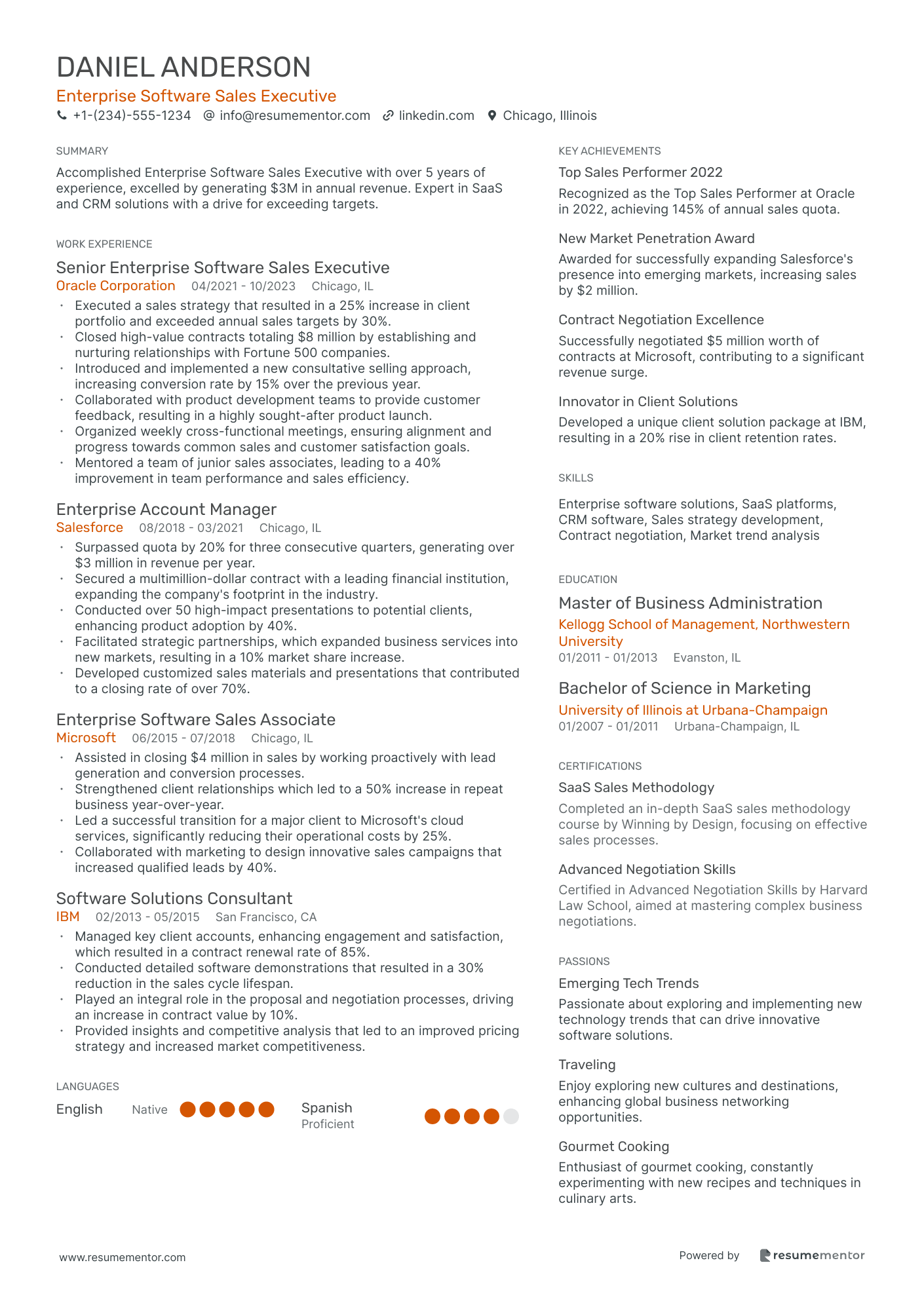 Enterprise Software Sales Executive