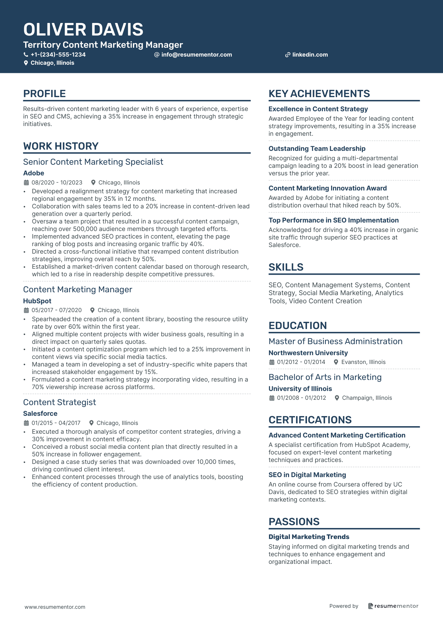 Territory Content Marketing Manager