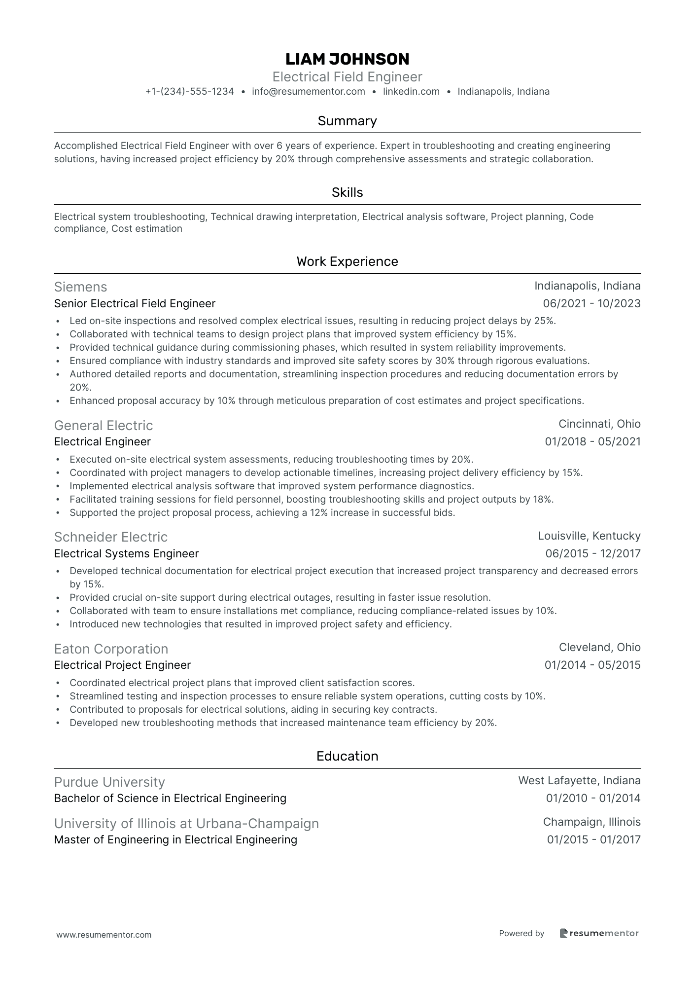 Electrical Field Engineer