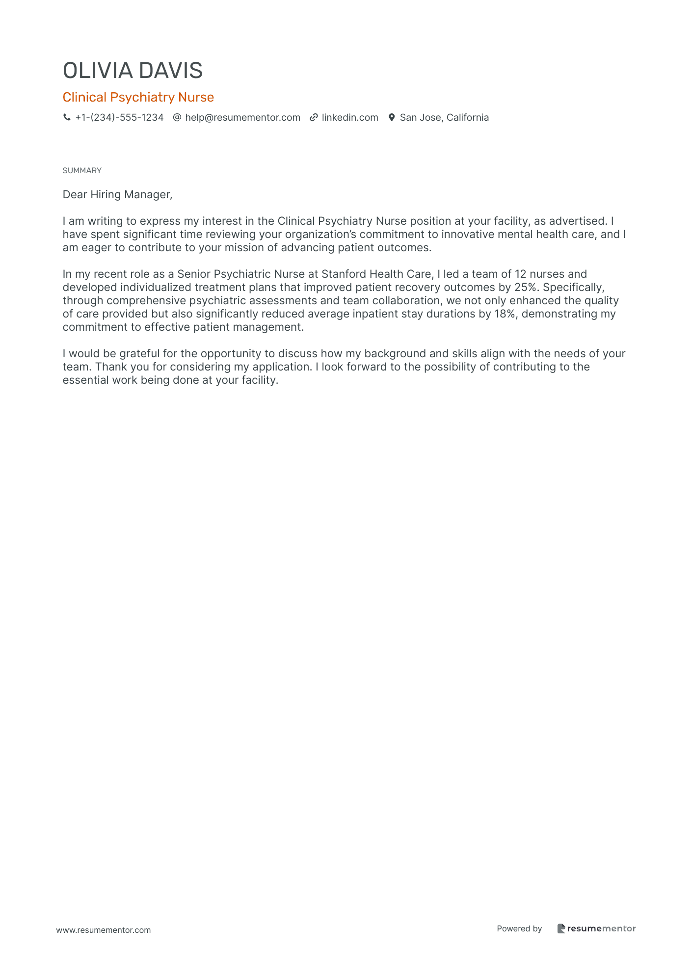 Clinical Psychiatry Nurse