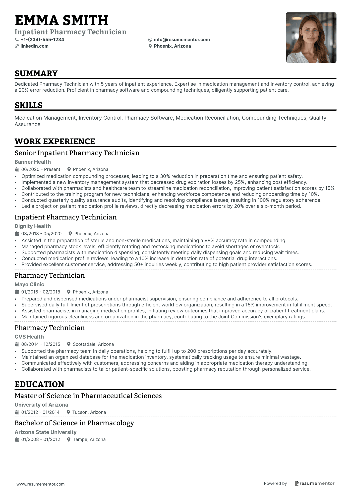 Inpatient Pharmacy Technician