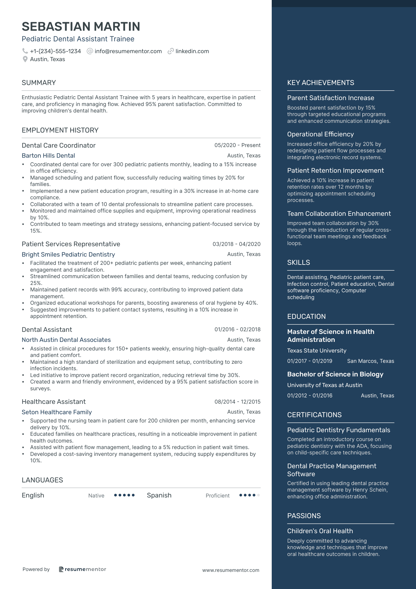 Pediatric Dental Assistant Trainee