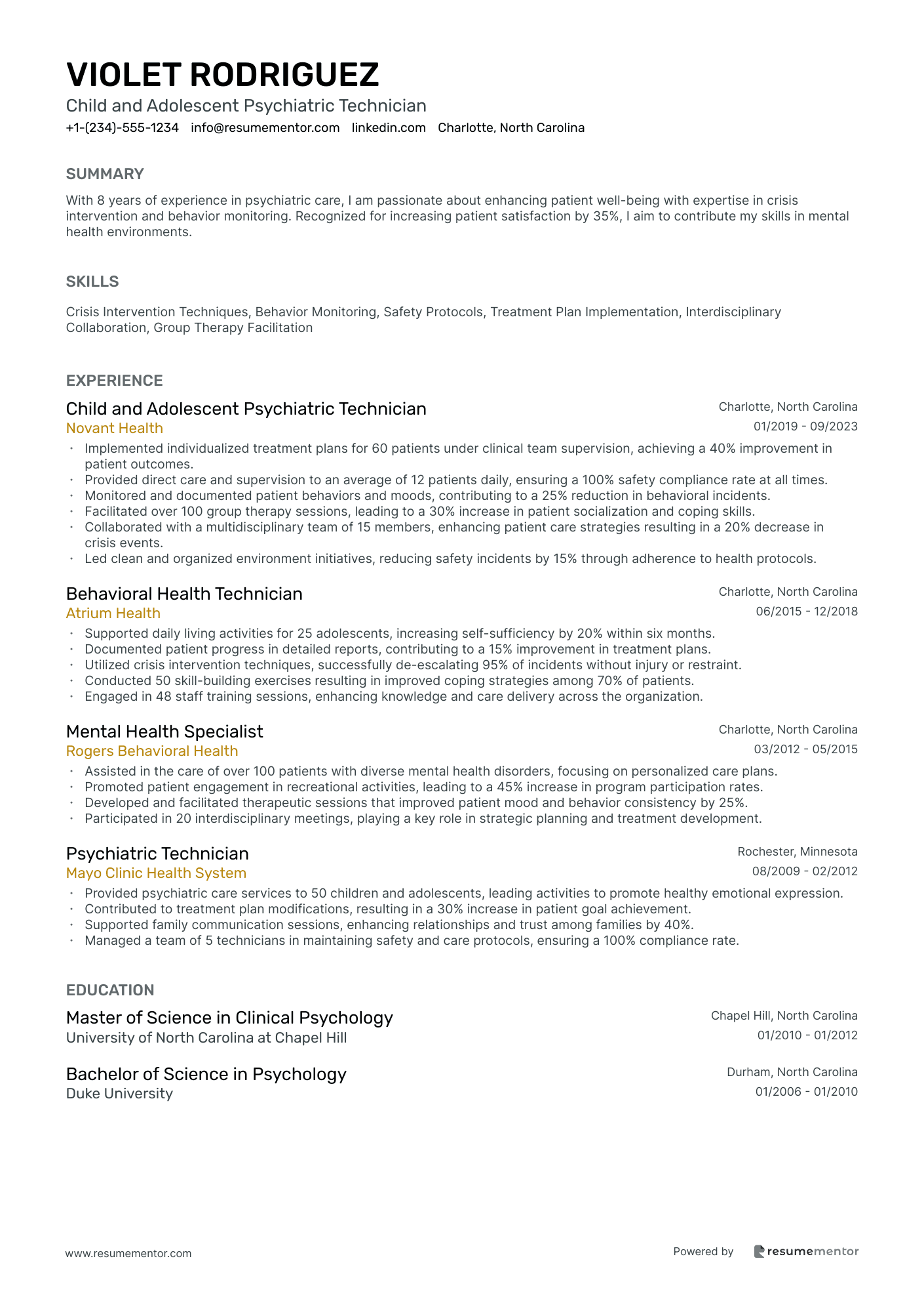 Child and Adolescent Psychiatric Technician