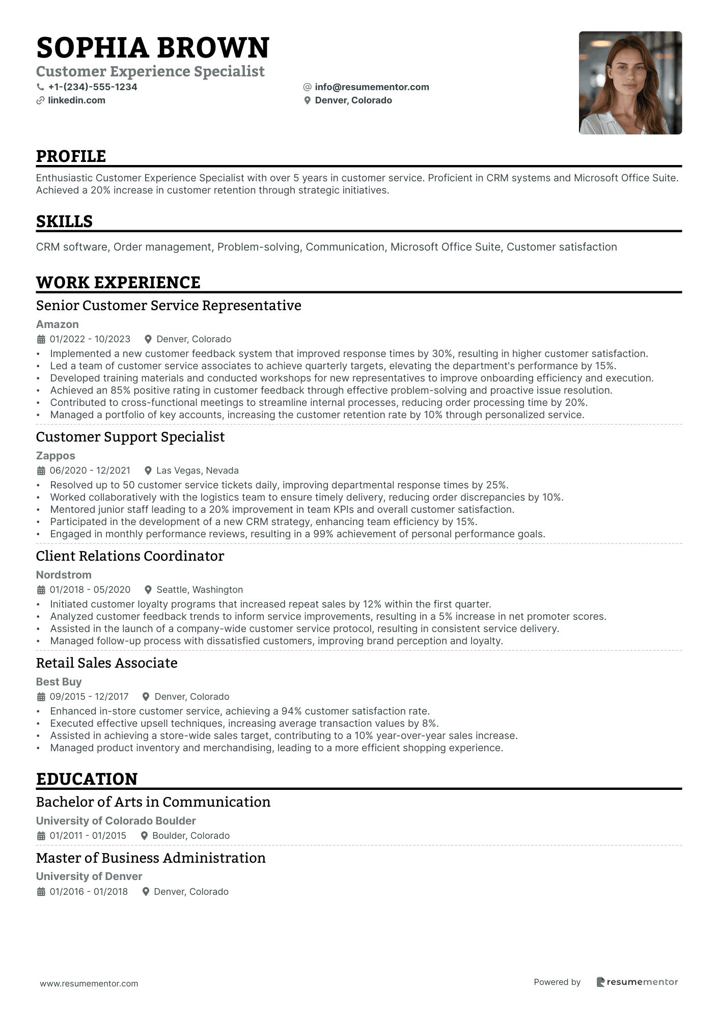 Customer Experience Specialist