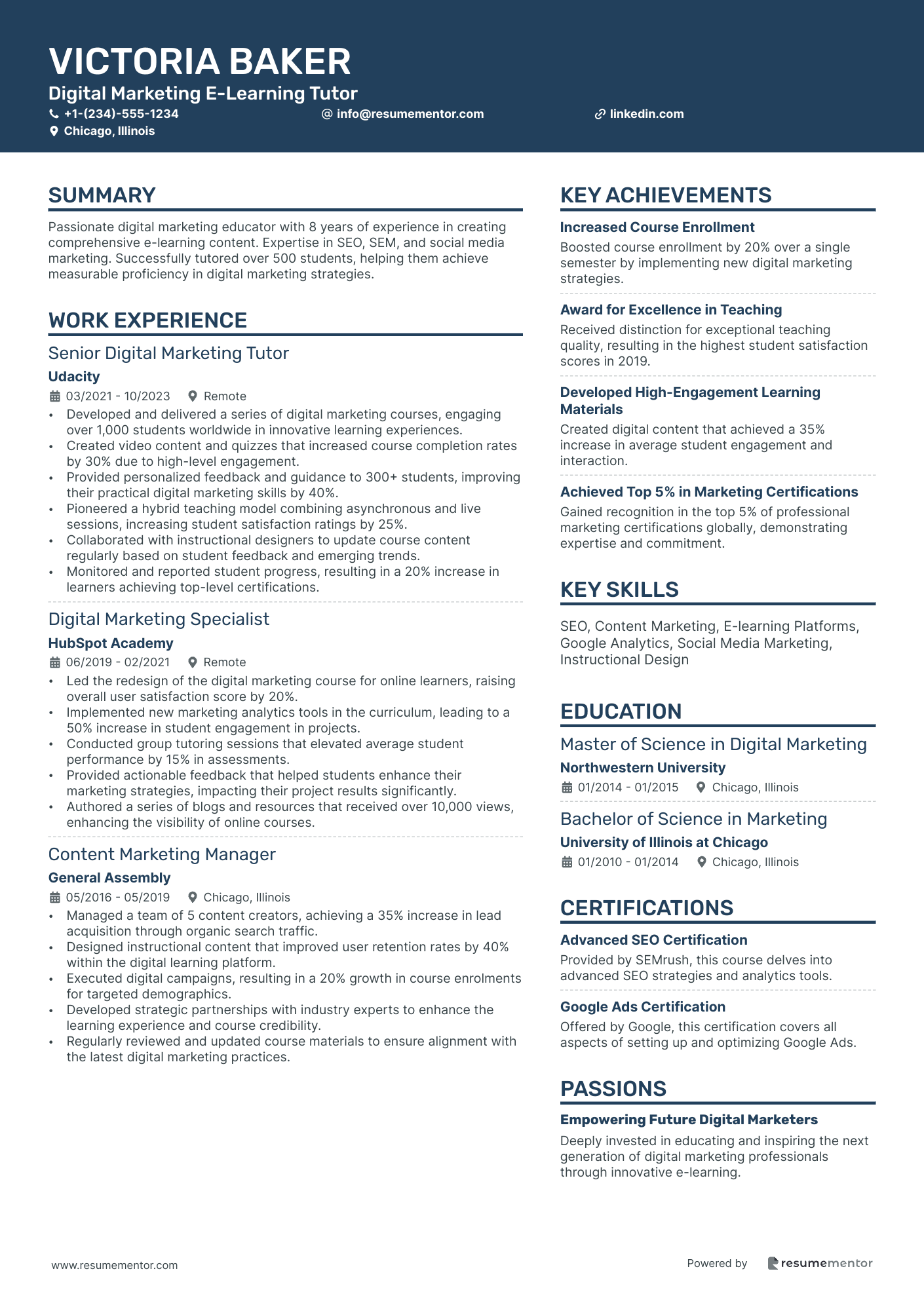 Digital Marketing E Learning Tutor