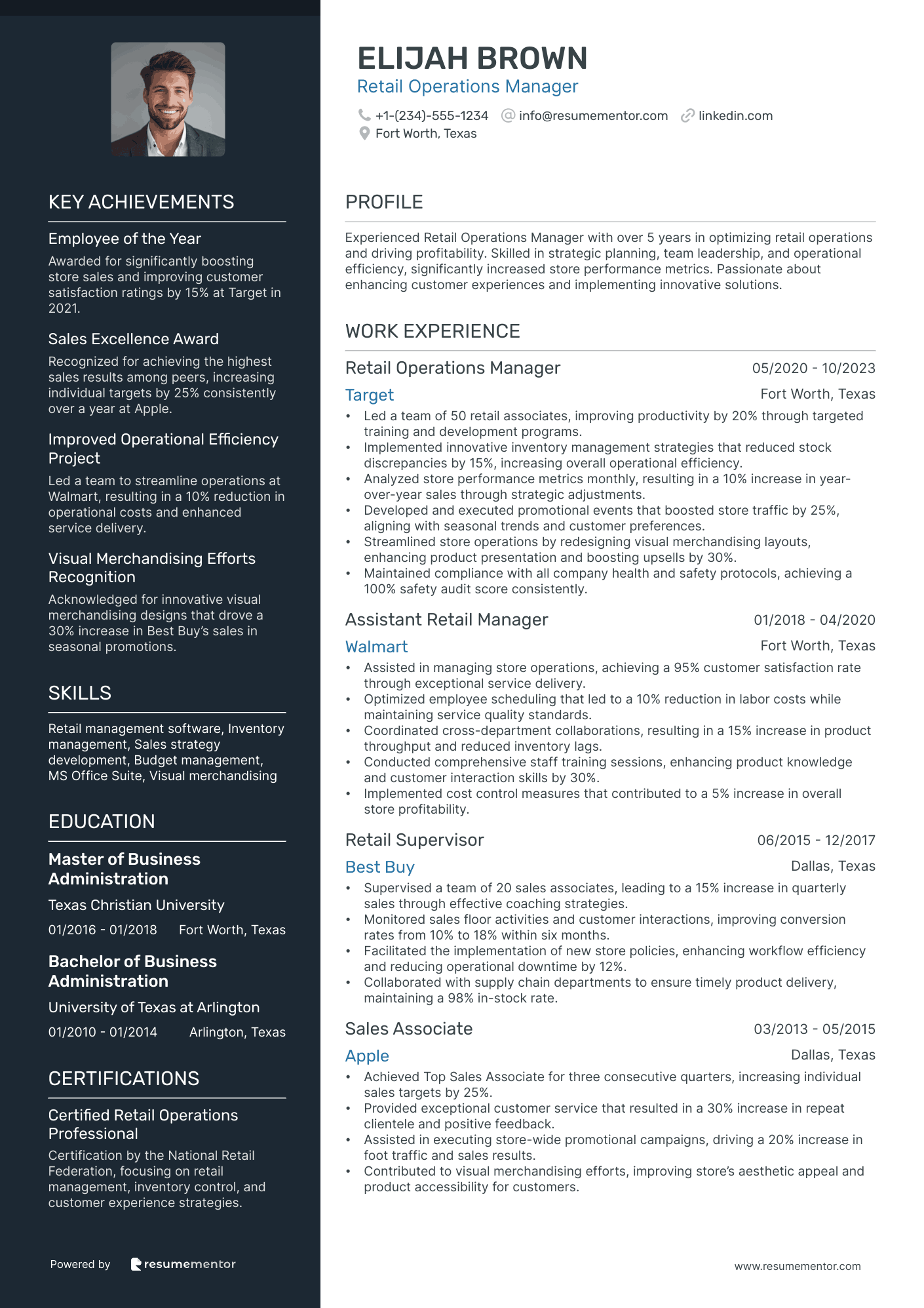 Retail Operations Manager
