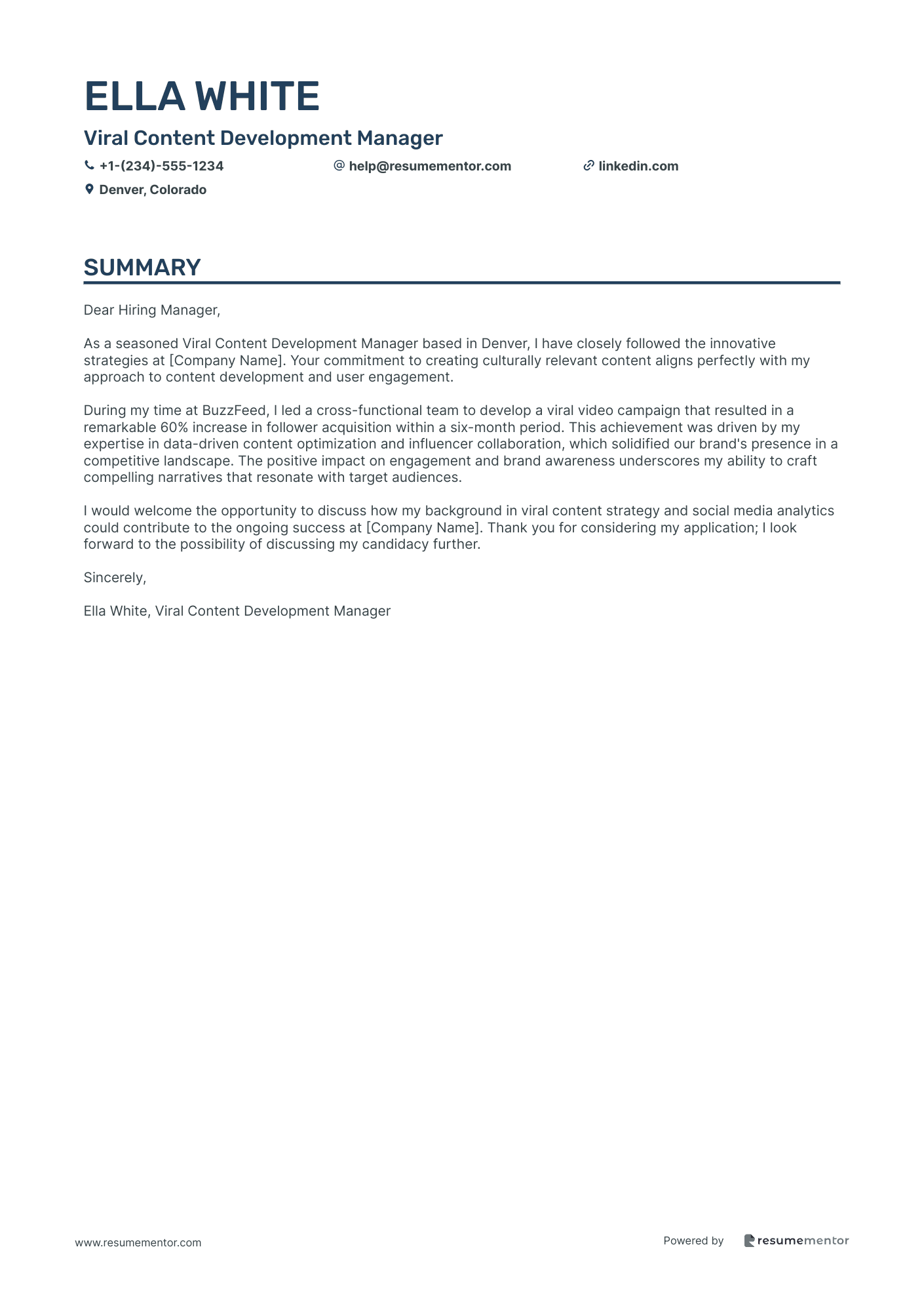 Viral Content Development Manager