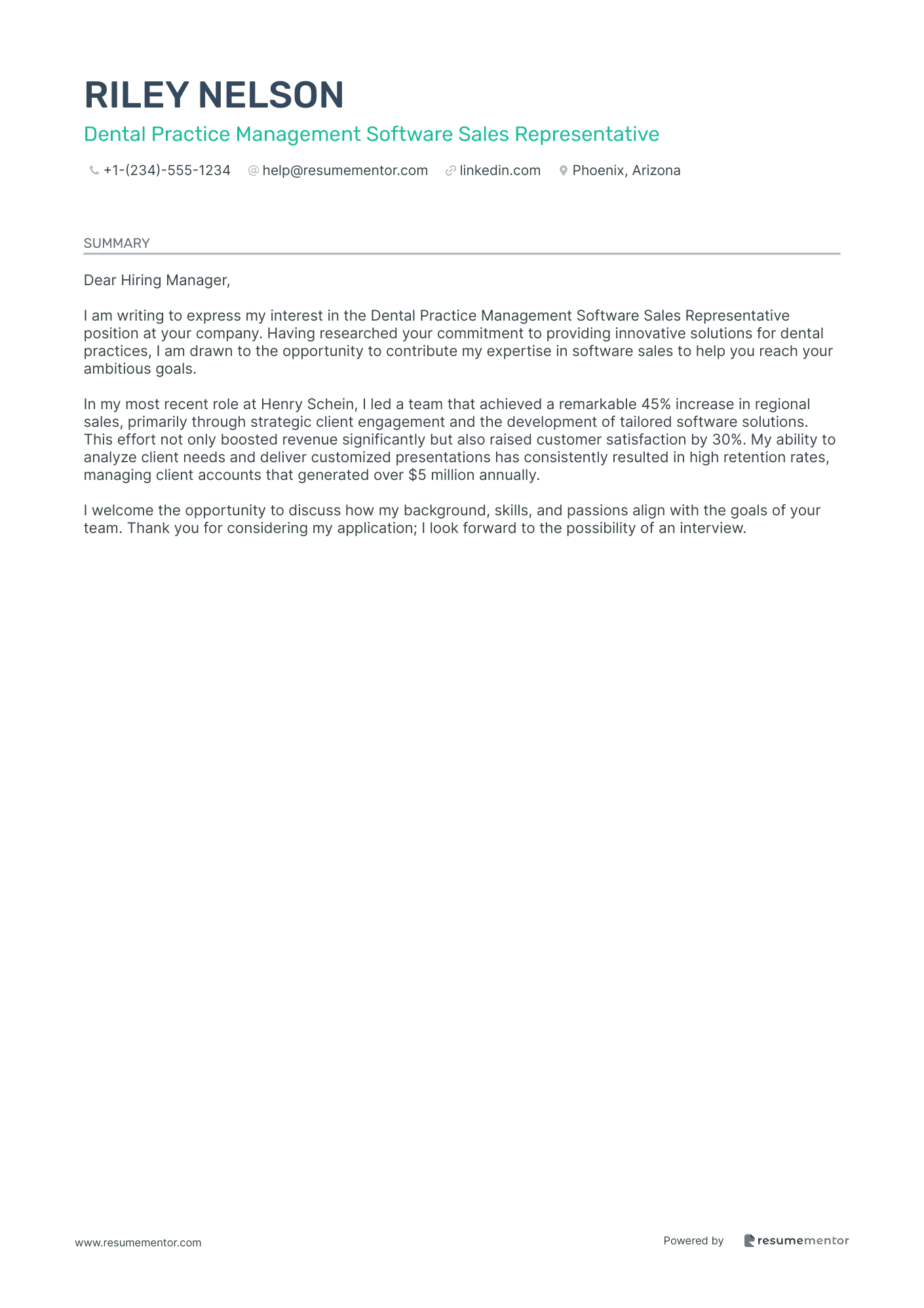 Dental Practice Management Software Sales Representative
