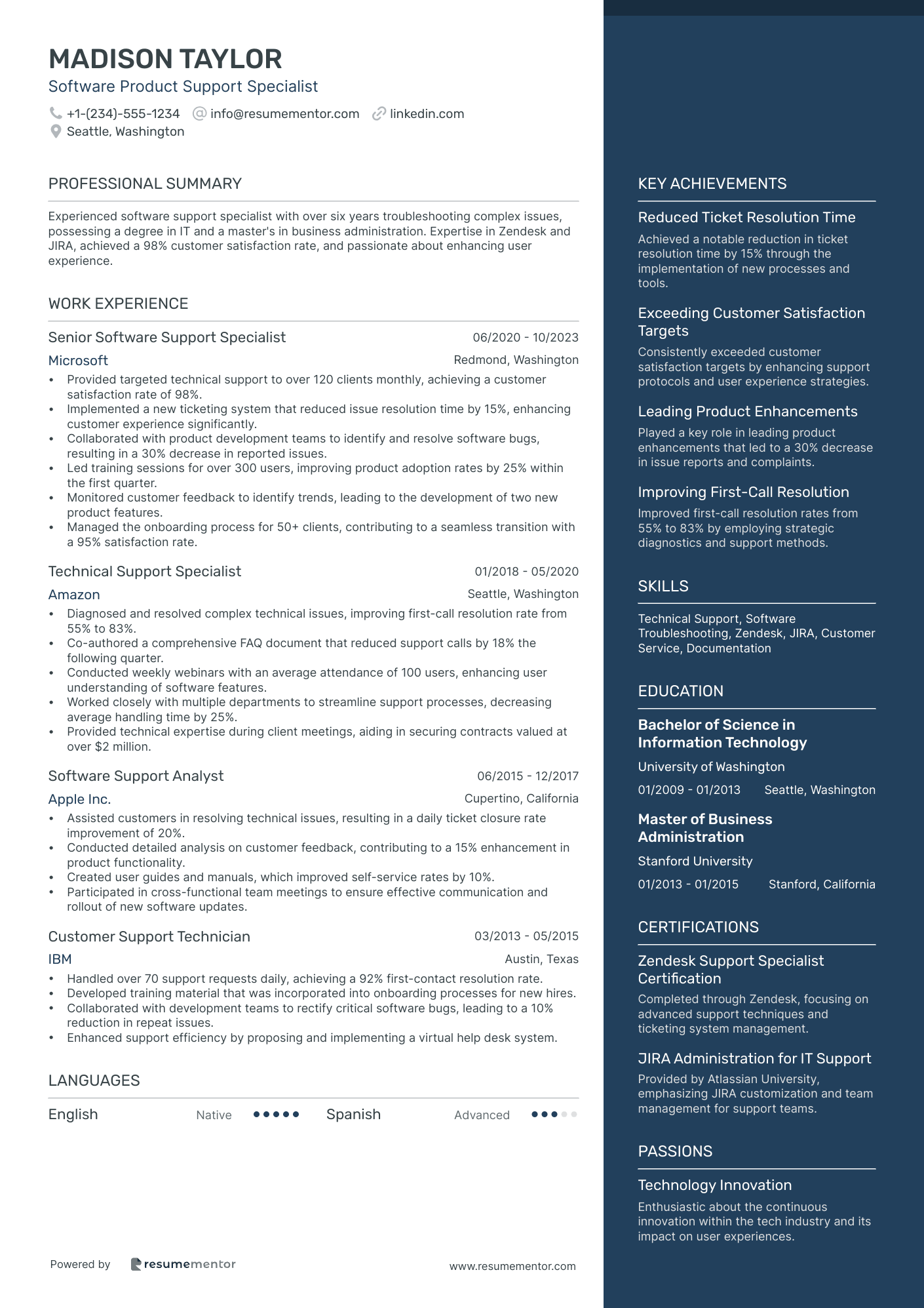 Software Product Support Specialist