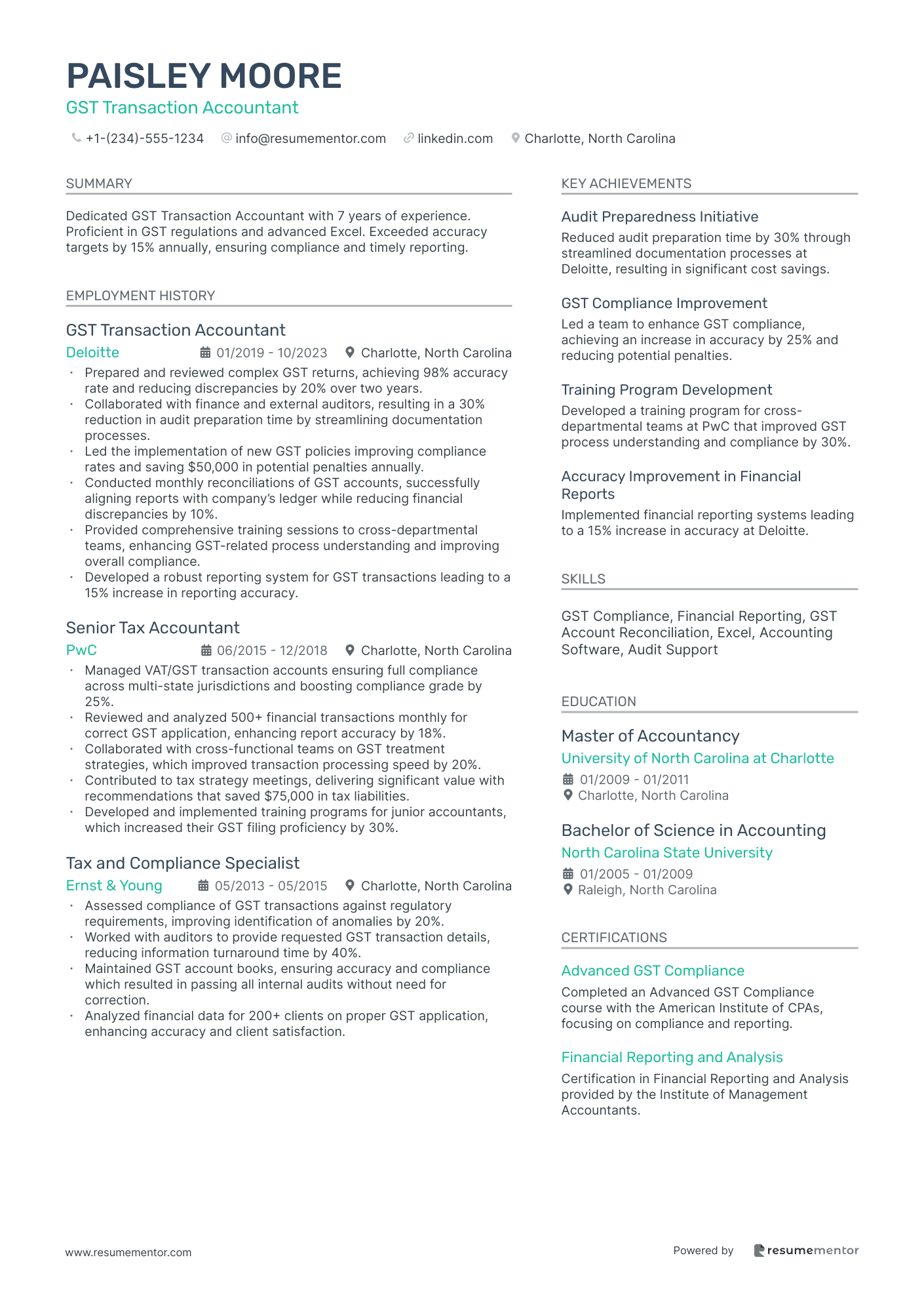 GST Transaction Accountant