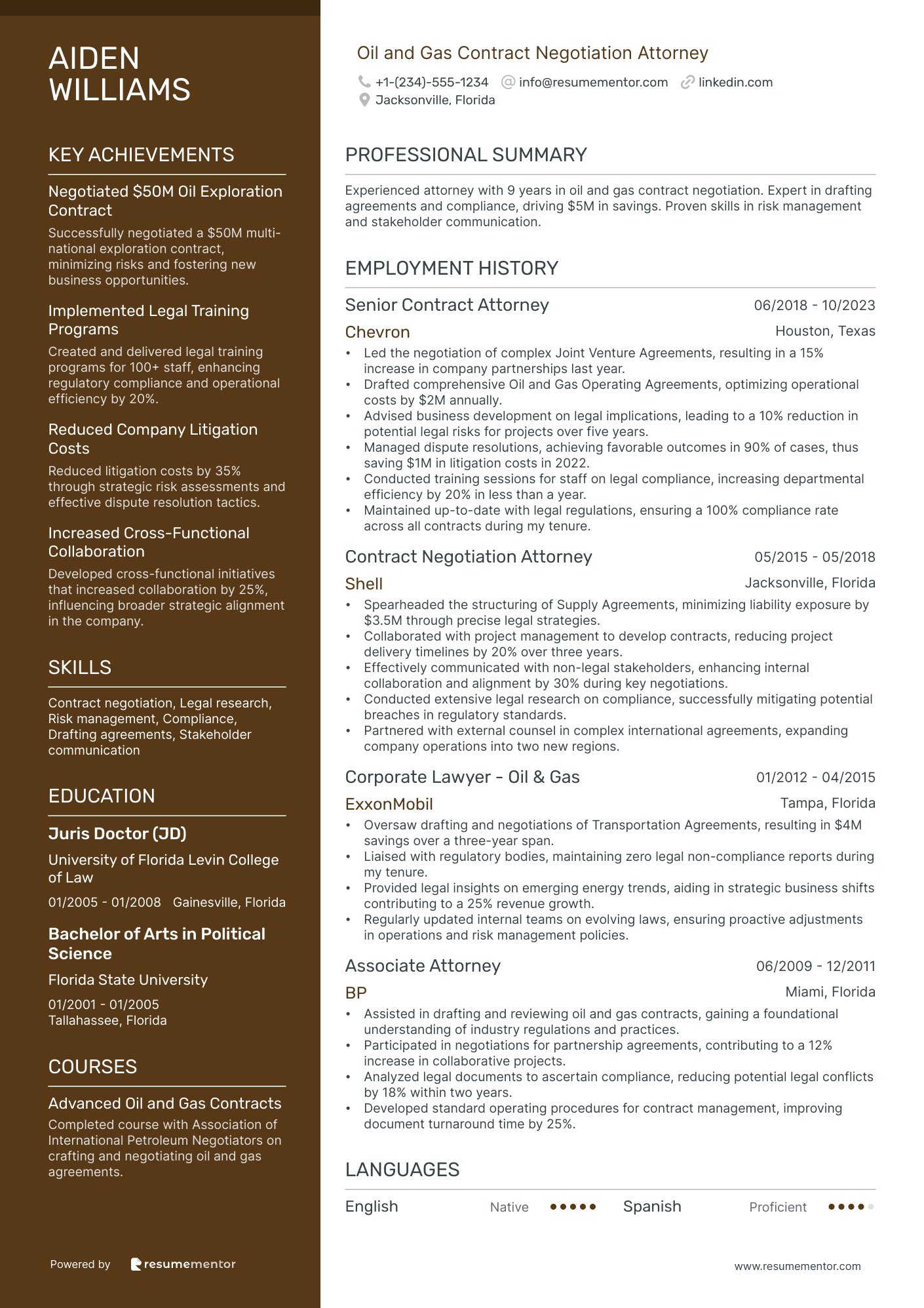 Oil and Gas Contract Negotiation Attorney