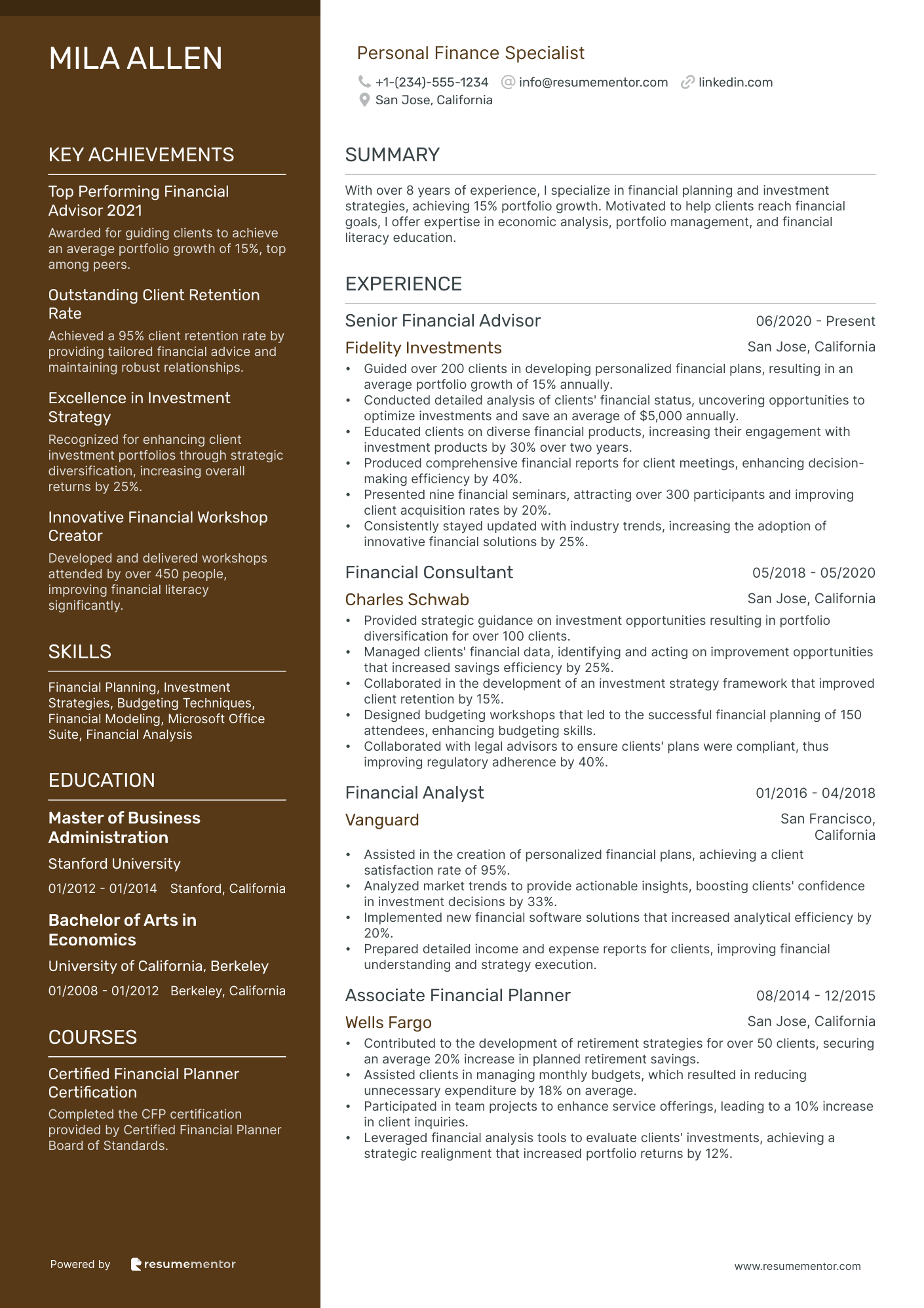 Personal Finance Specialist