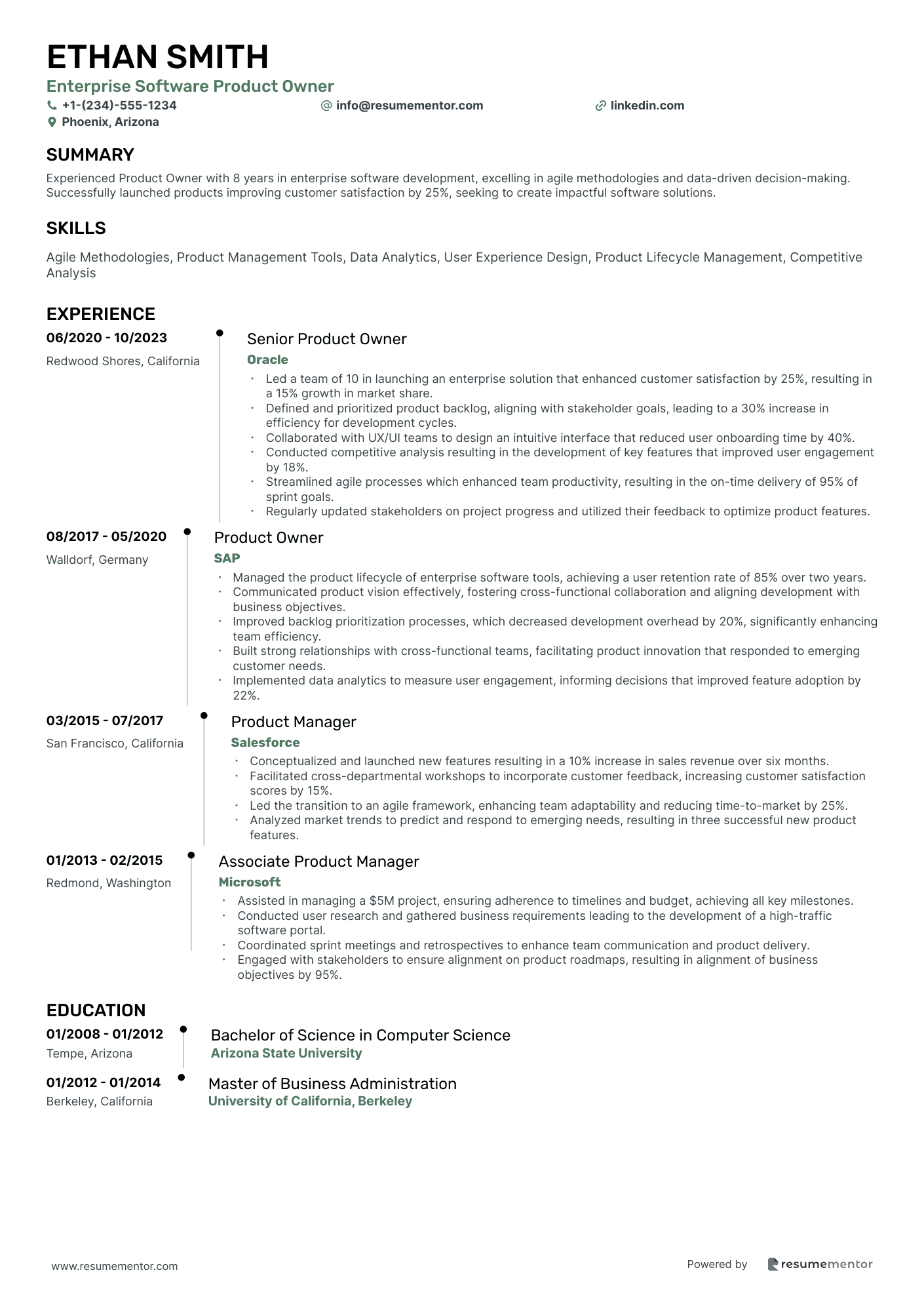 Enterprise Software Product Owner