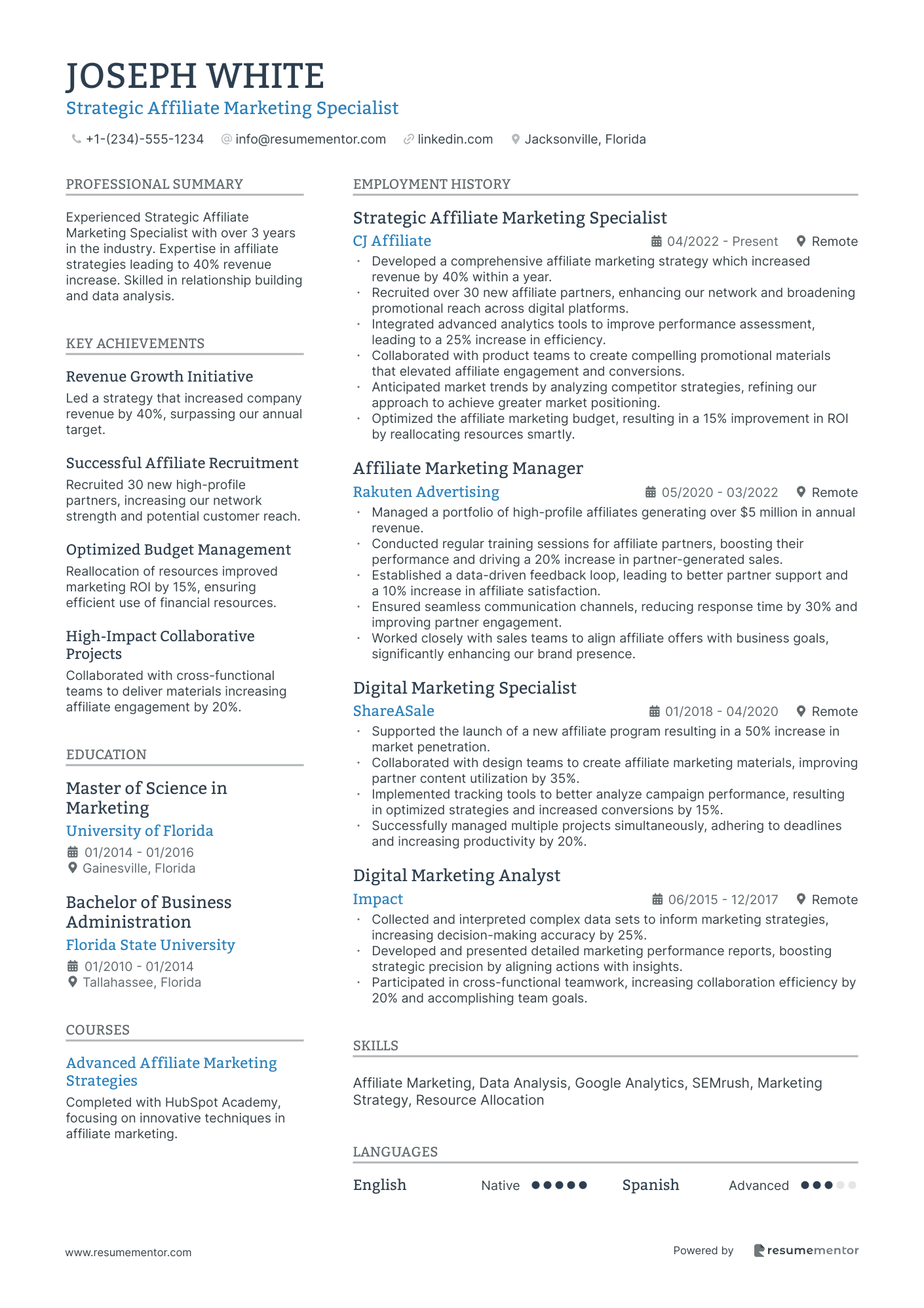 Strategic Affiliate Marketing Specialist