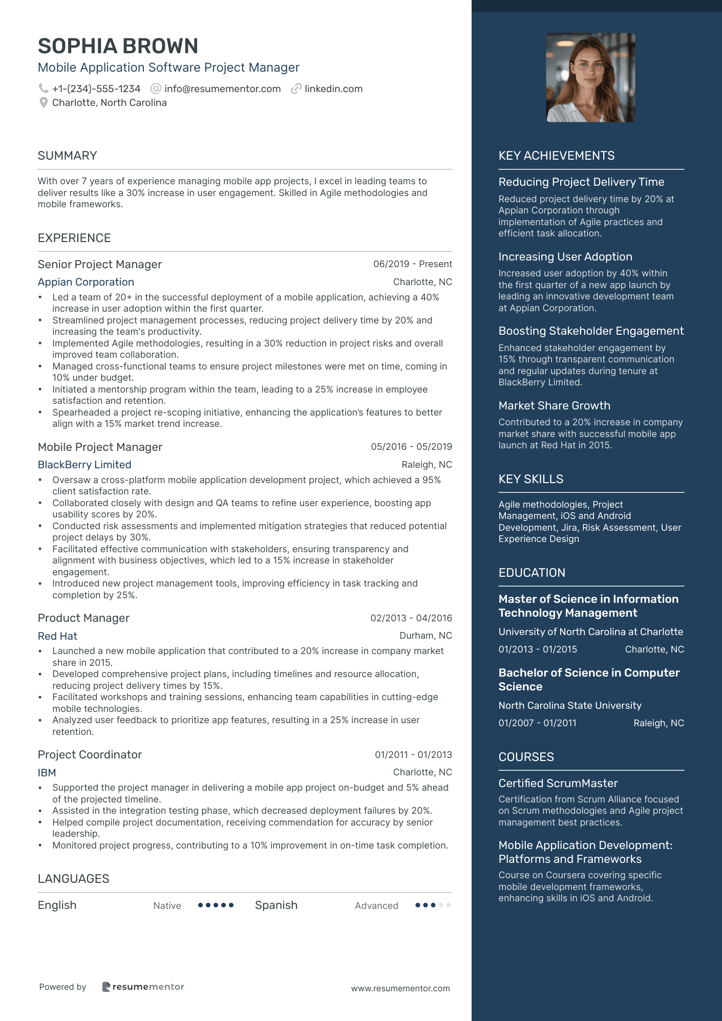 Mobile Application Software Project Manager