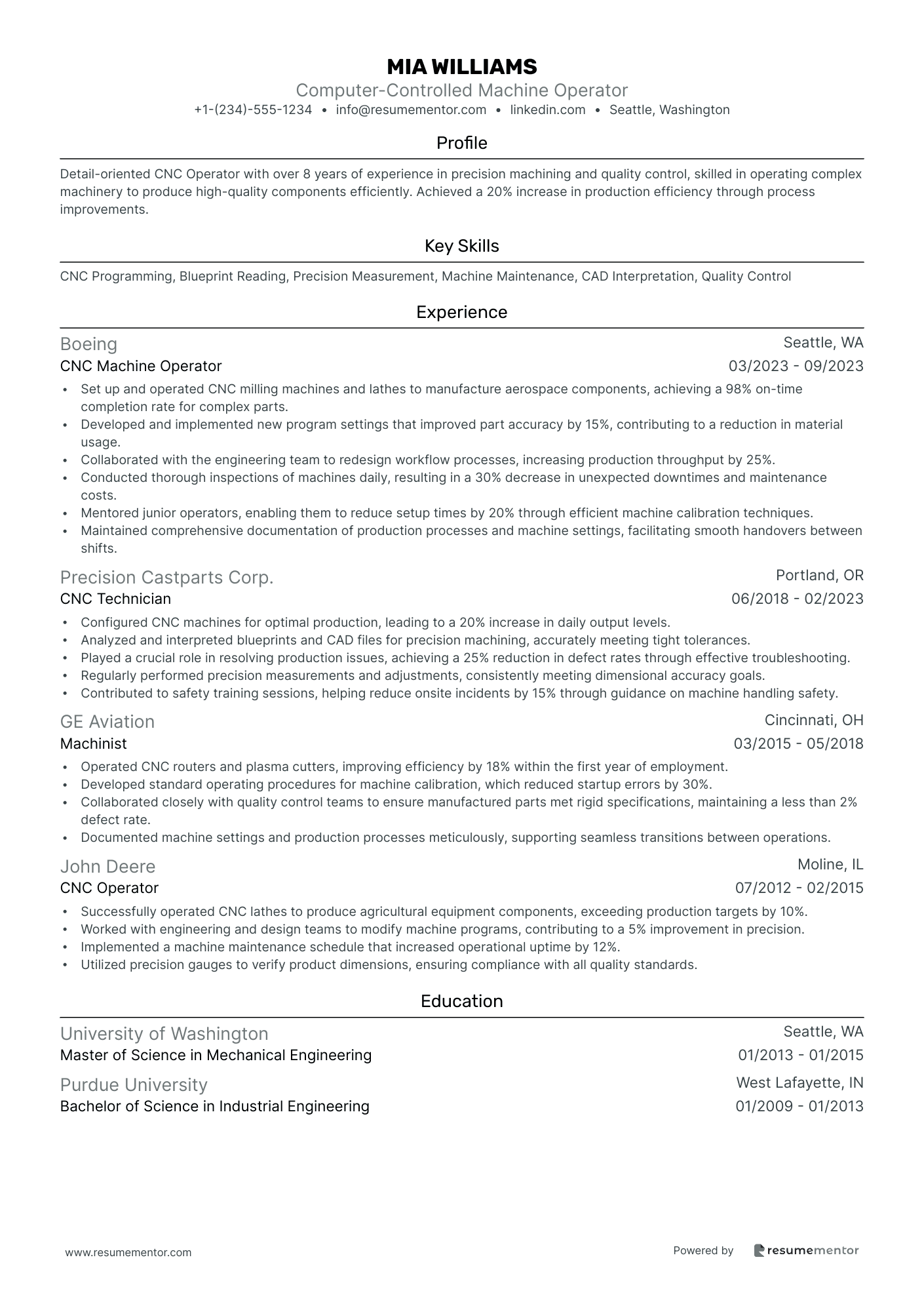 Computer Controlled Machine Operator