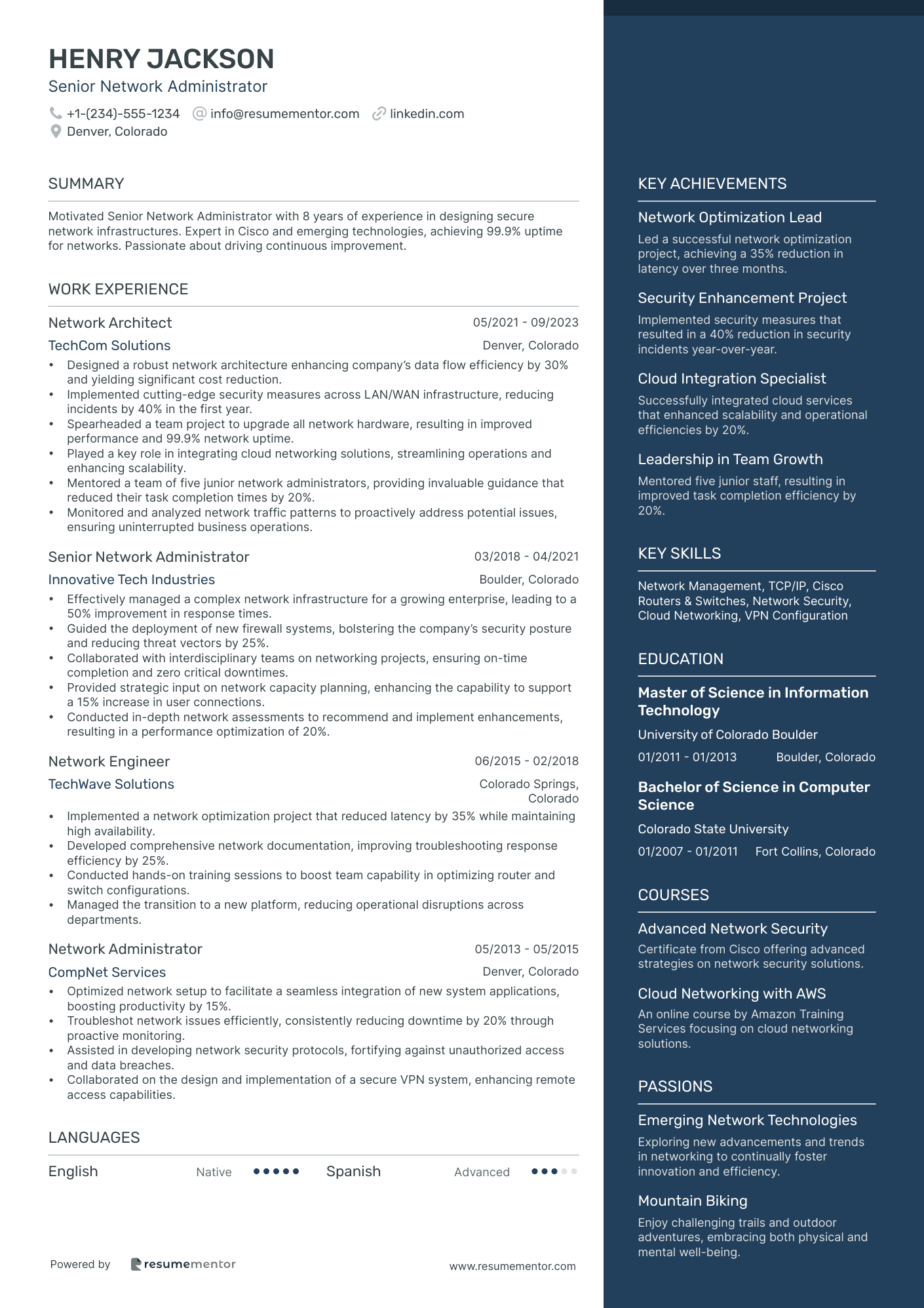 Senior Network Administrator