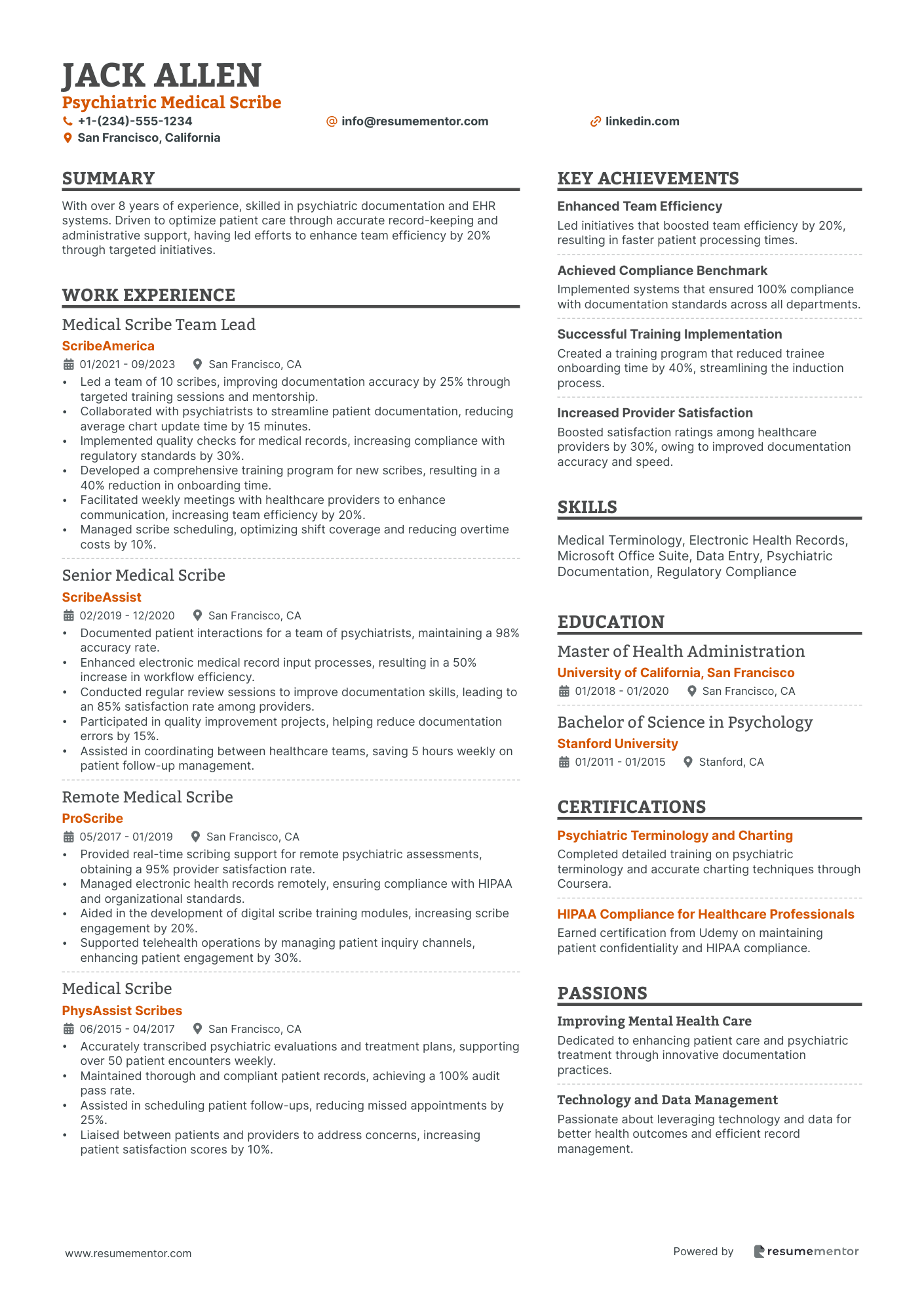 Psychiatric Medical Scribe