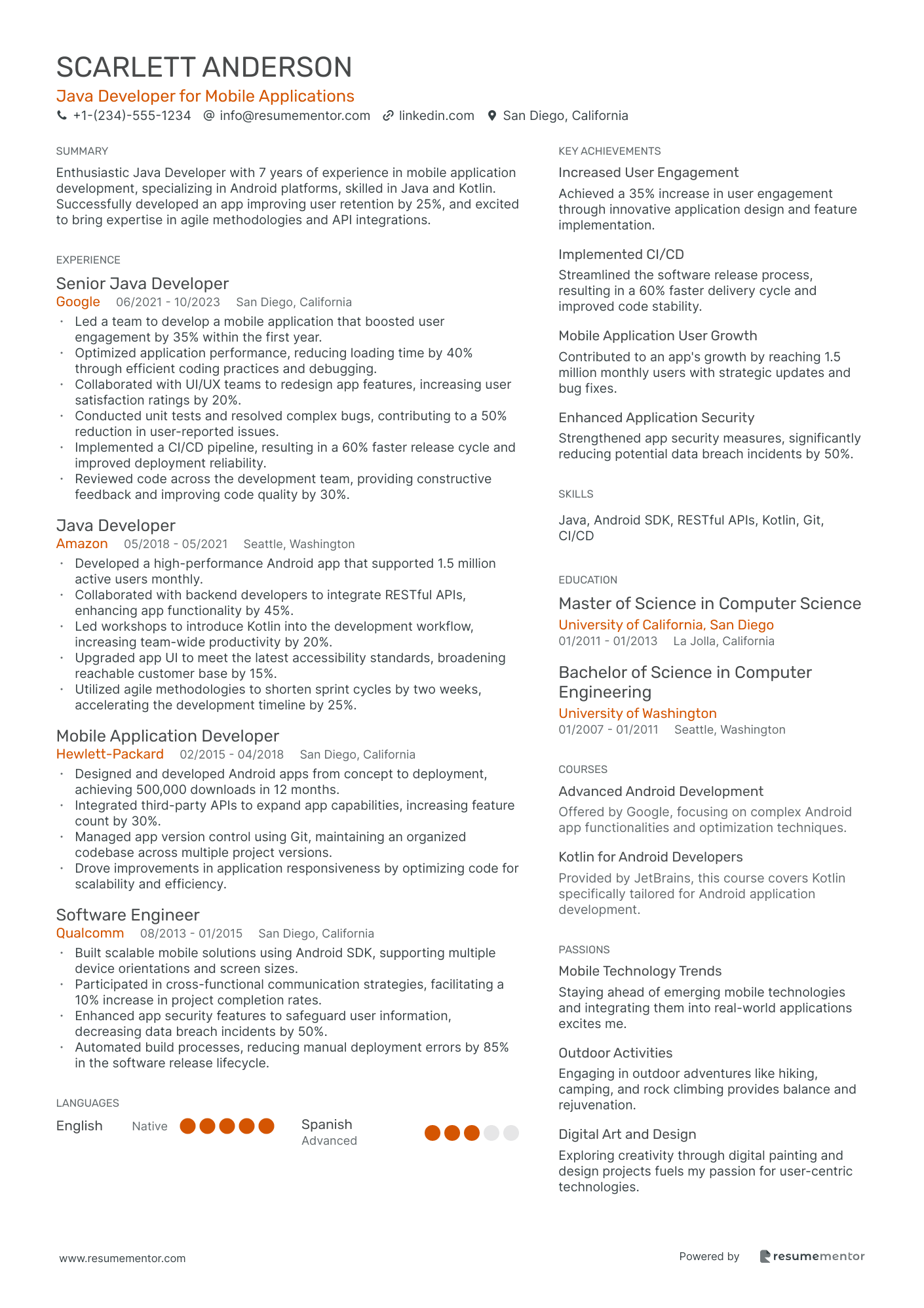 Java Developer for Mobile Applications