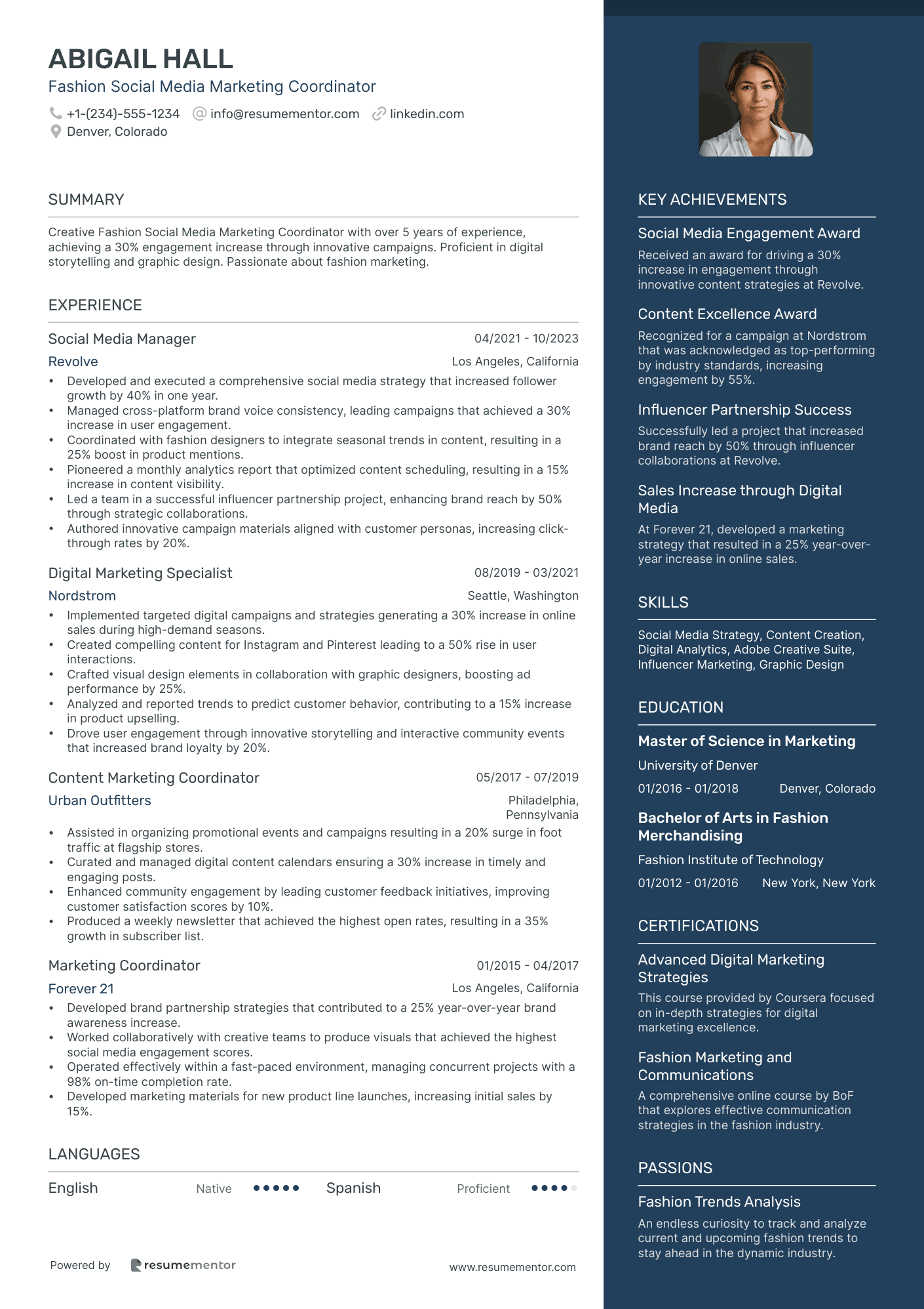 Fashion Social Media Marketing Coordinator
