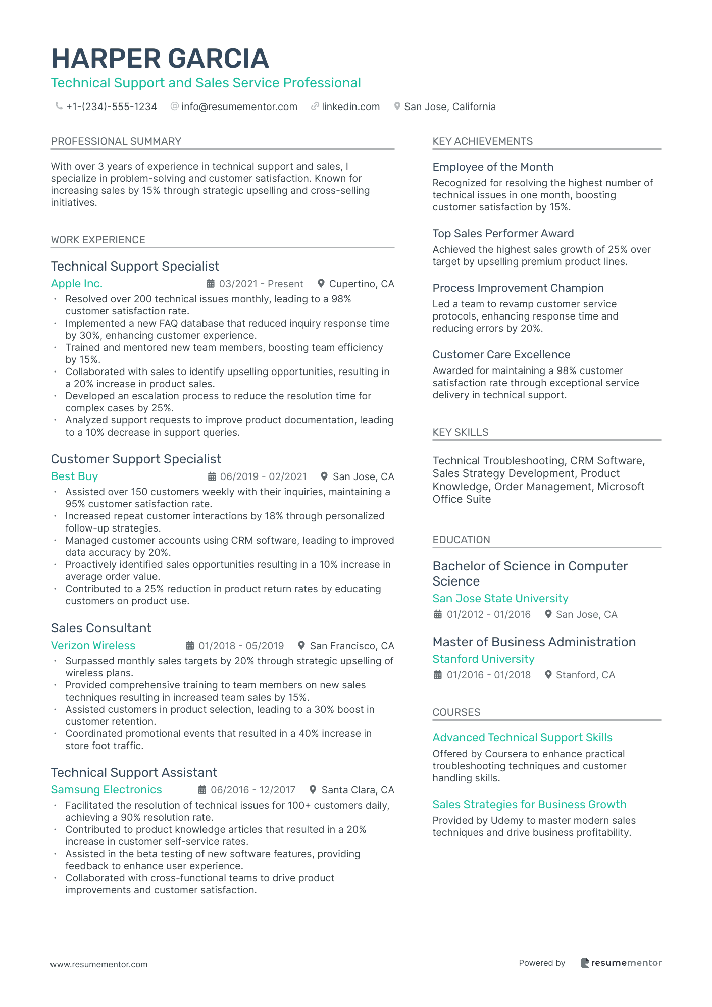 Technical Support and Sales Service Professional
