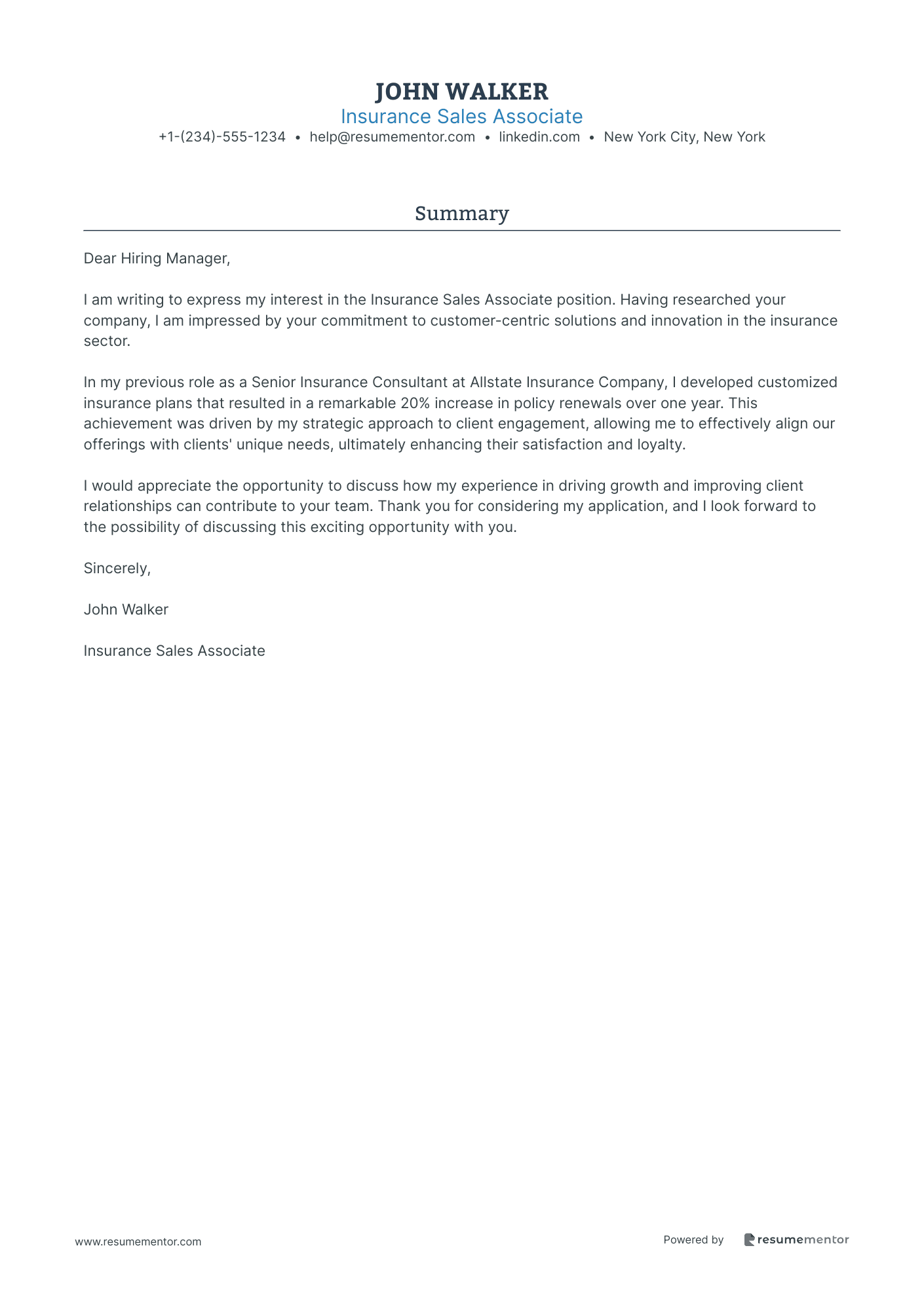 Insurance Sales Associate
