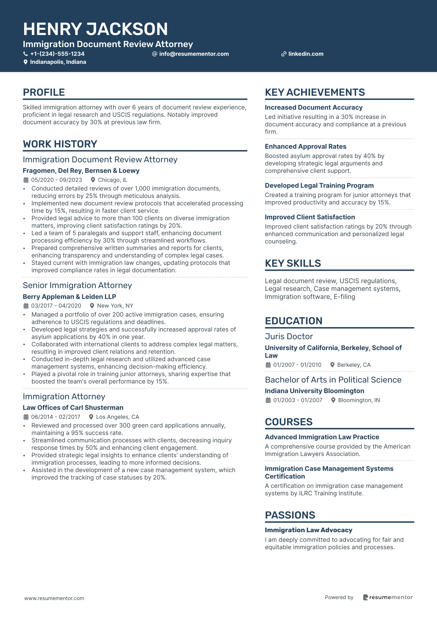 Immigration Document Review Attorney