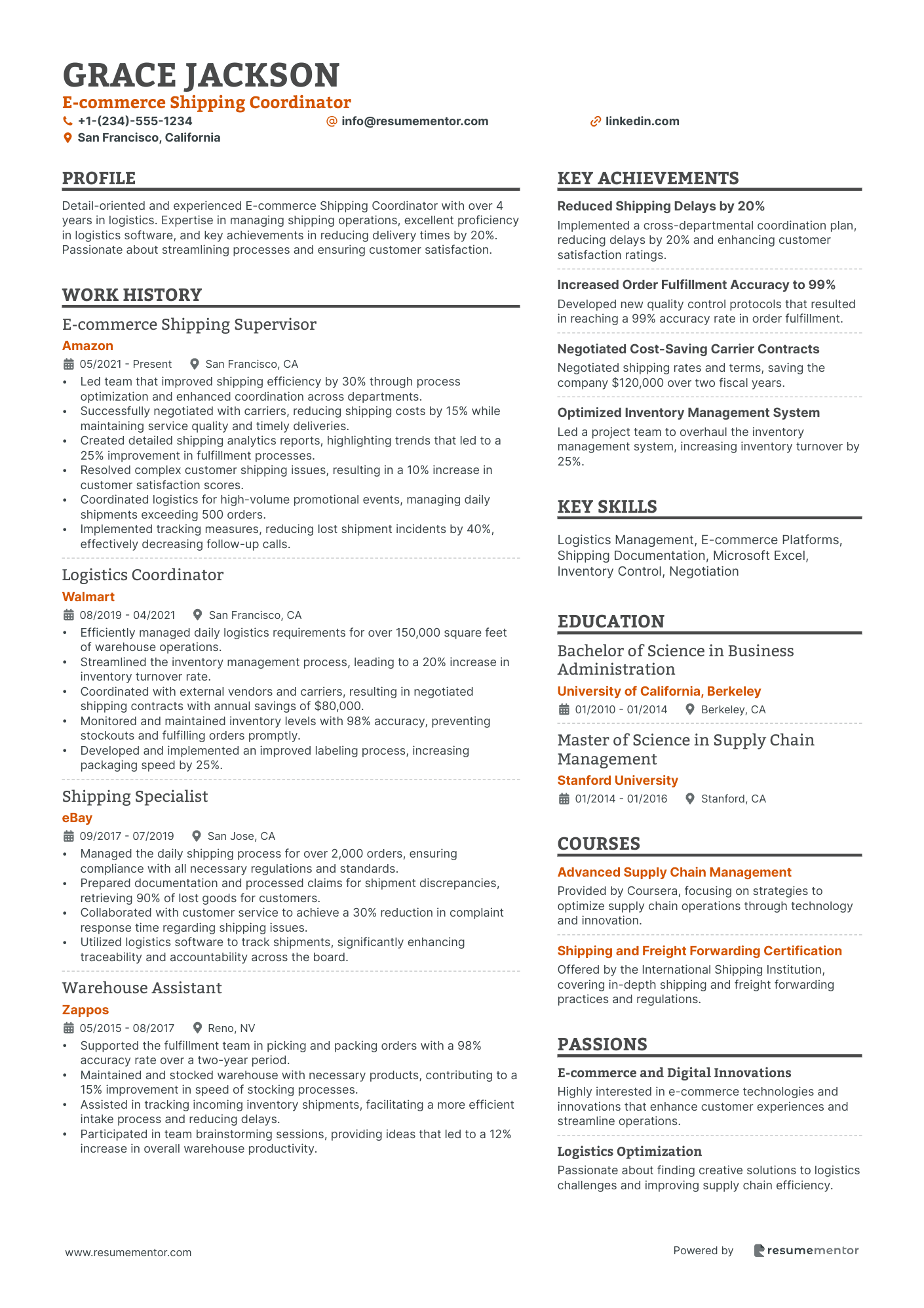 E commerce Shipping Coordinator