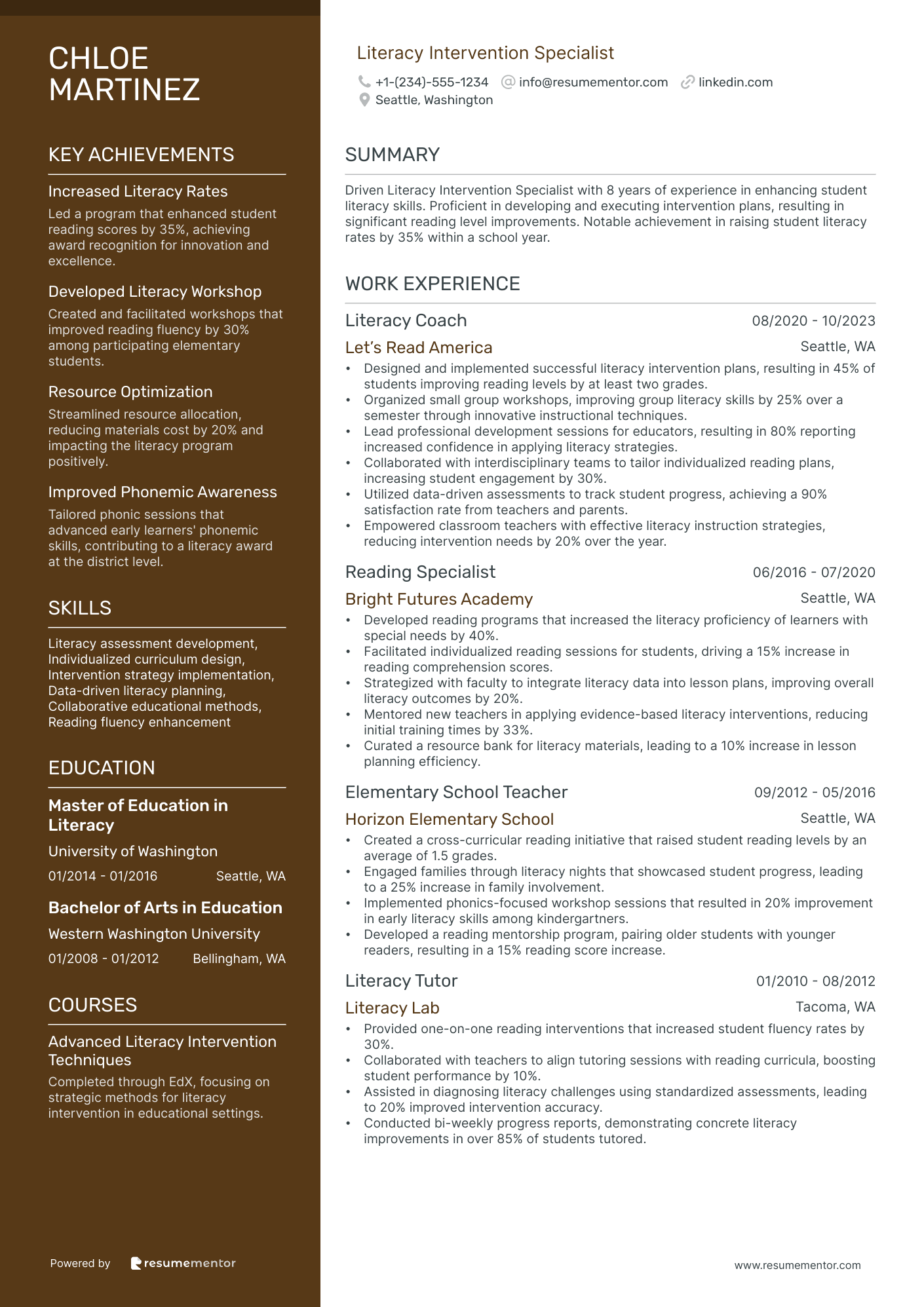 Literacy Intervention Specialist