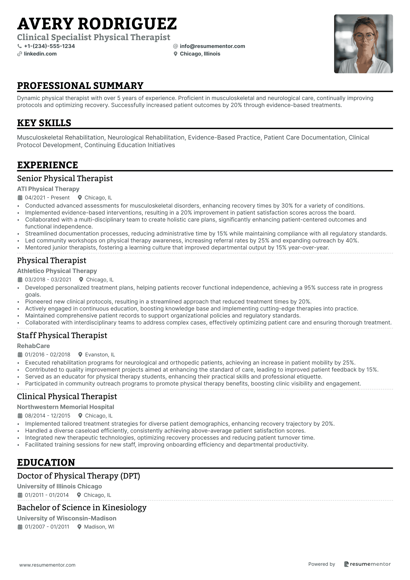 Clinical Specialist Physical Therapist
