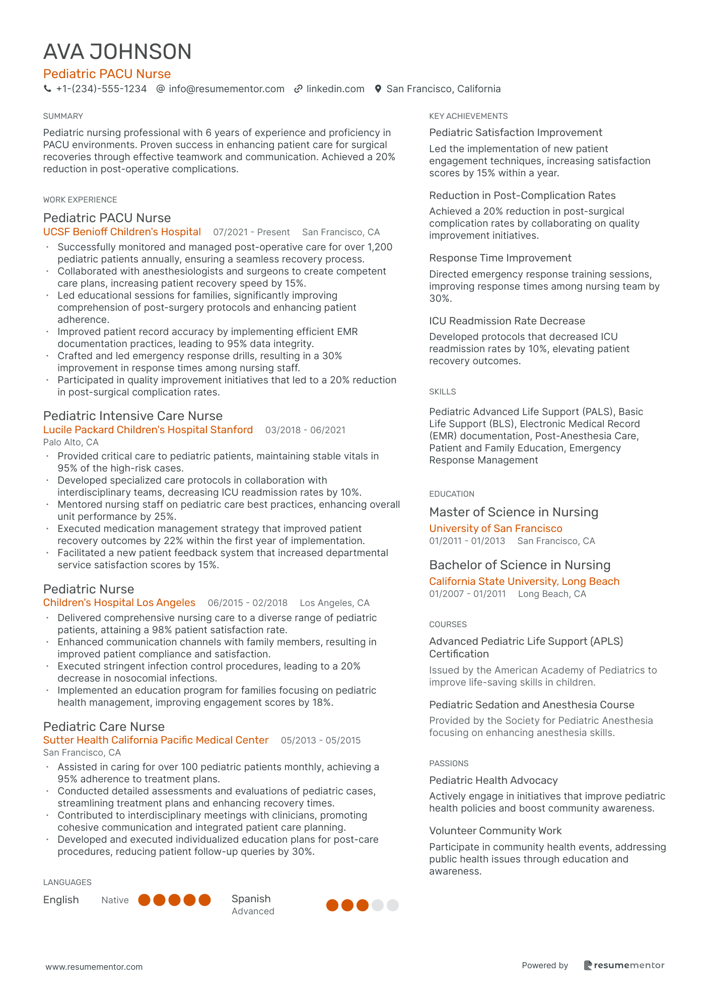 Pediatric PACU Nurse